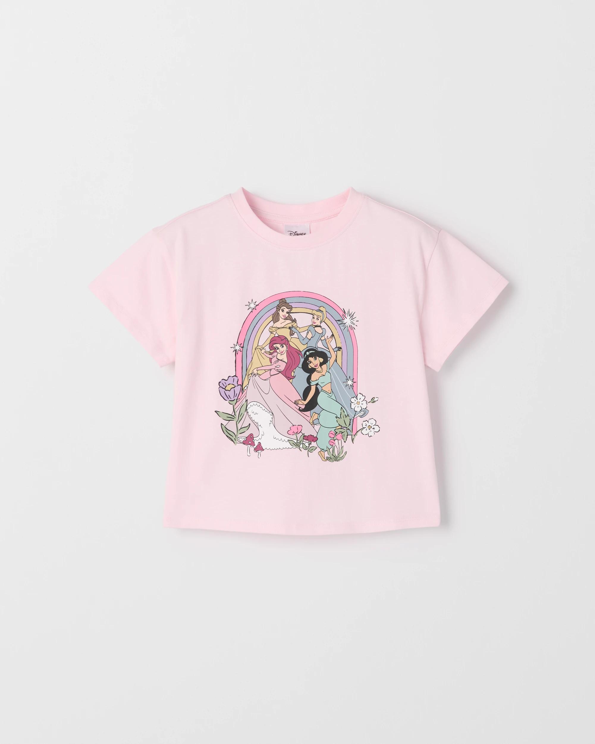1 Disney Princess Australian Cotton T-Shirt PRINCESS PINK, 1 of 2