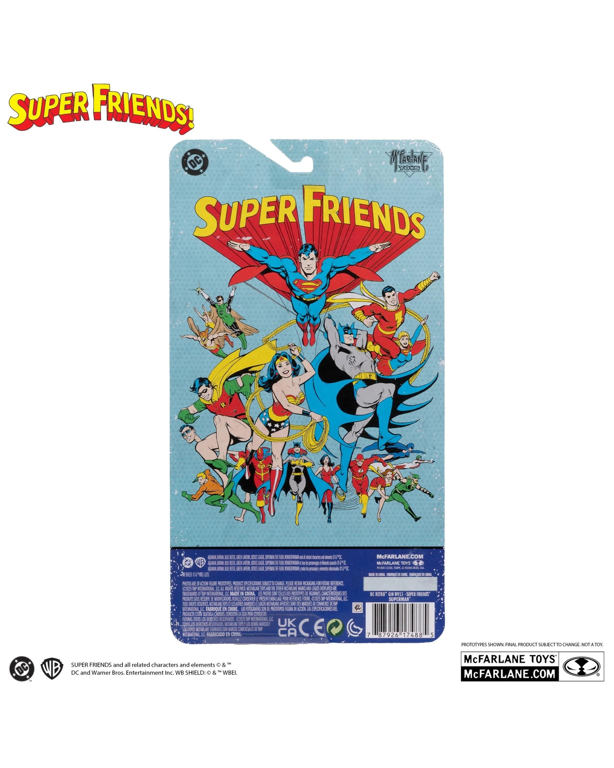 8 DC Comics Retro Super Friends Superman 6 inch Action Figure, 8 of 8