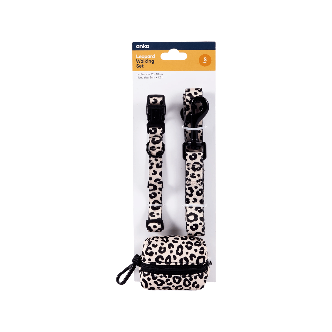 7 Leopard Collar Walking Set - Small, 7 of 7