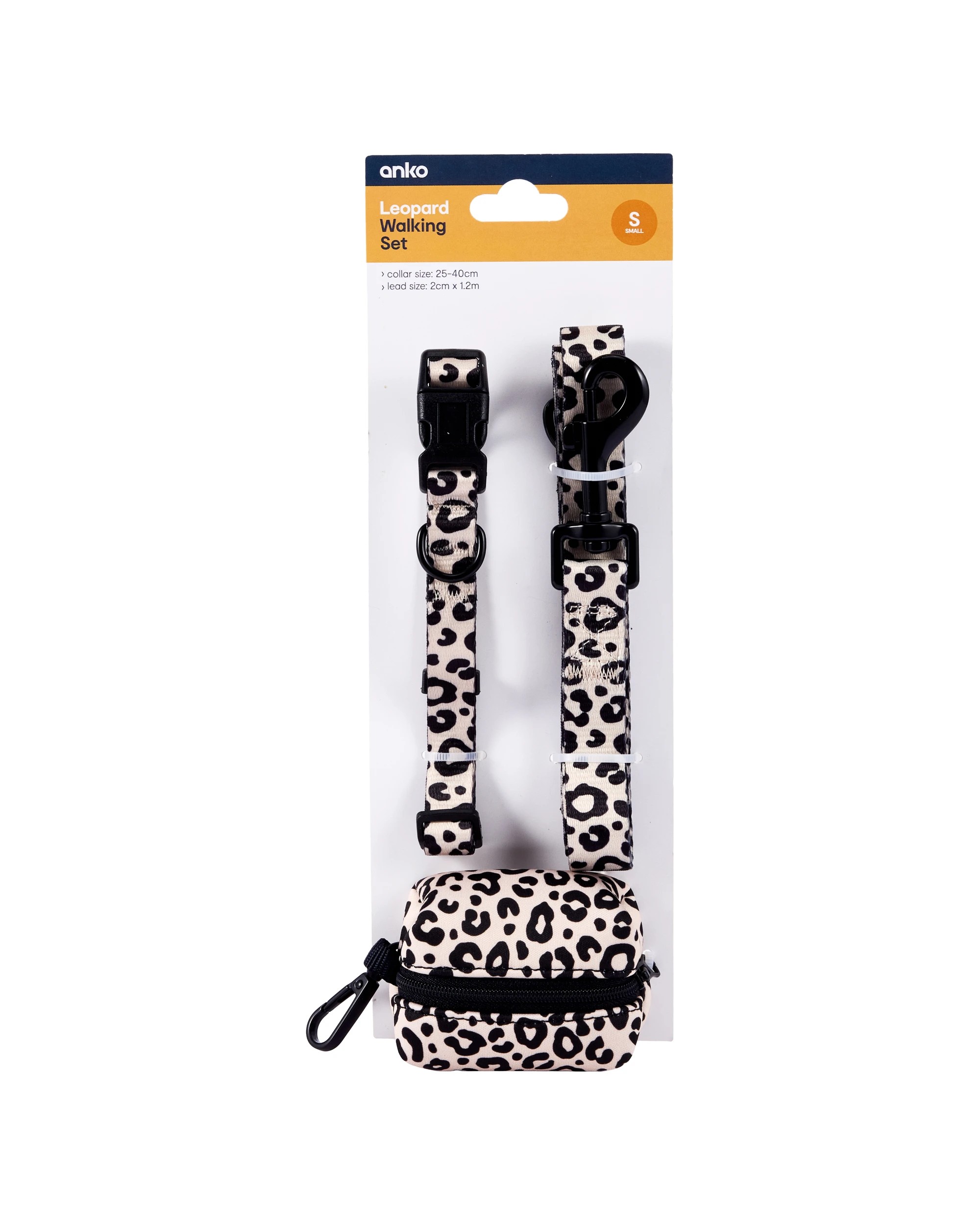 7 Leopard Collar Walking Set - Small, 7 of 7