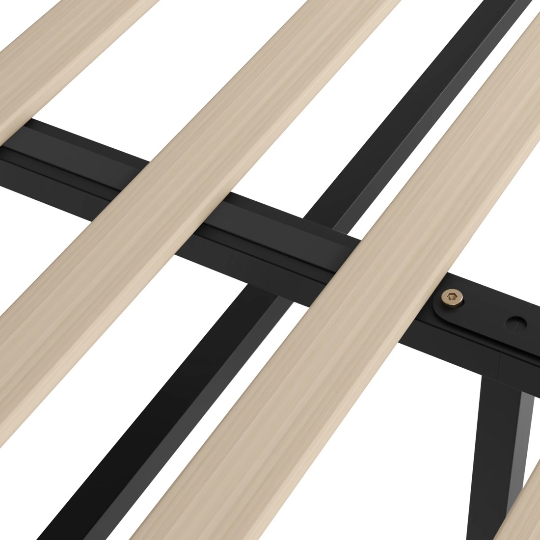 9 Alfordson Bed Frame Double Size Gas Lift Storage Base Wooden Milton - Black, 9 of 10