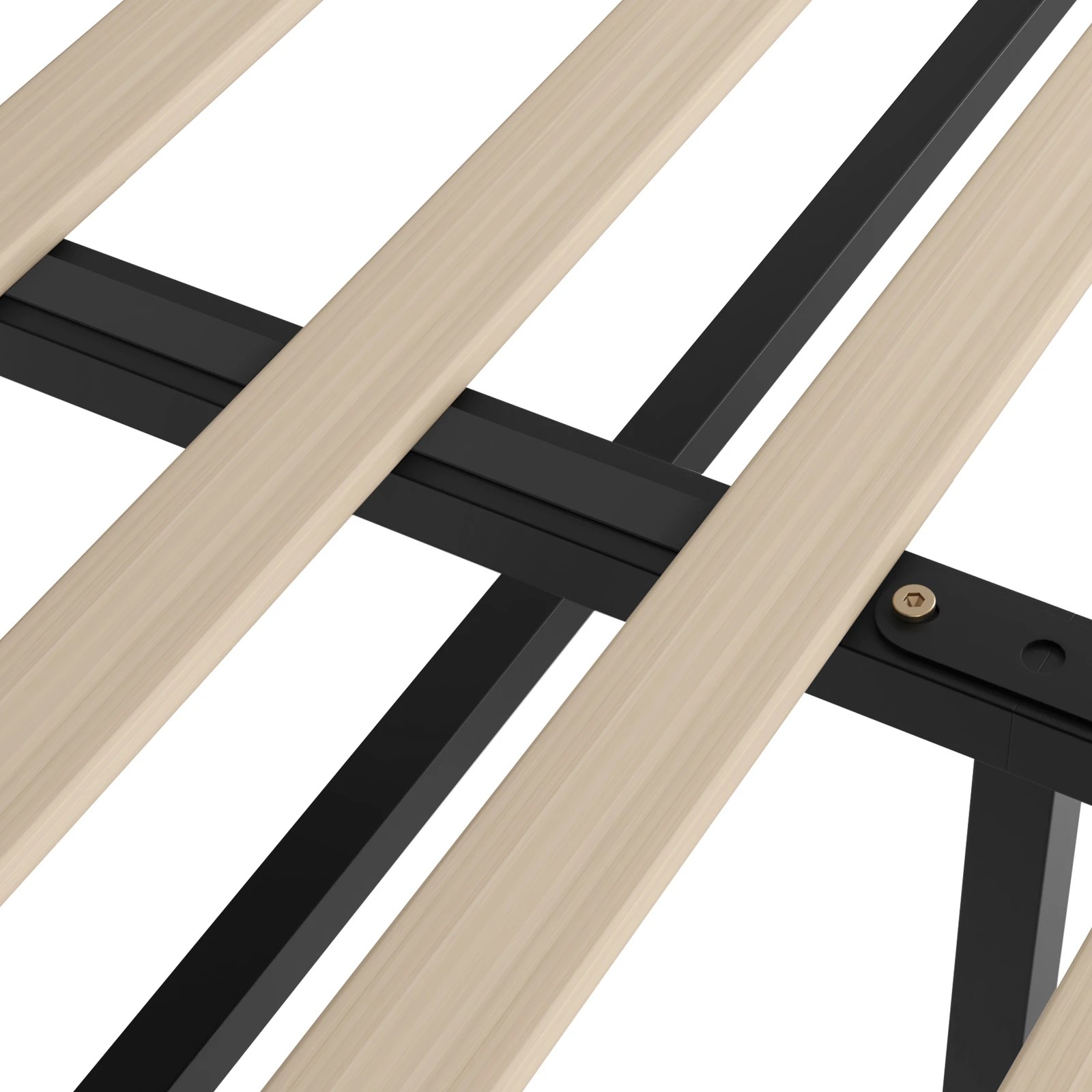 9 Alfordson Bed Frame Double Size Gas Lift Storage Base Wooden Milton - Black, 9 of 10