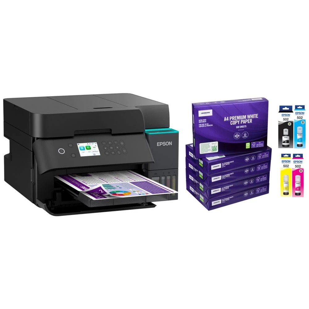 1 Epson EcoTank ET-3950 Printer Starter Kit, 1 of 7