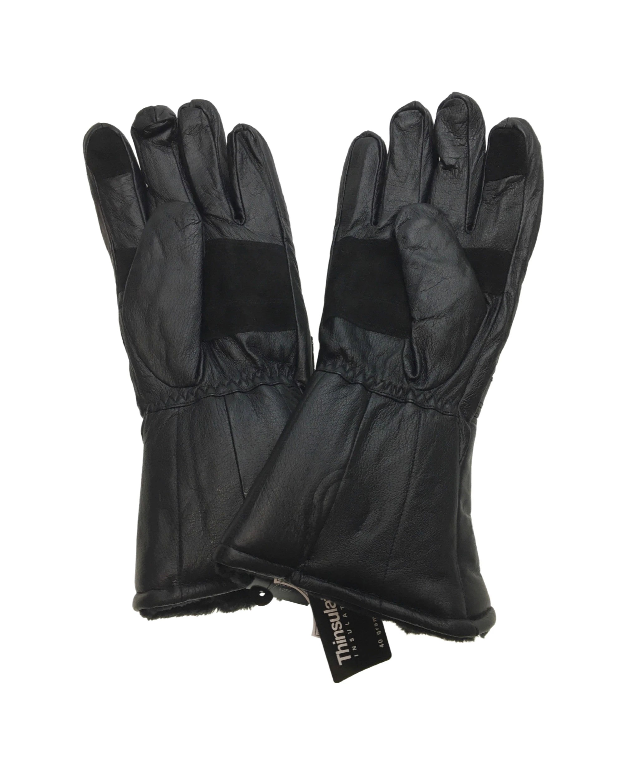 2 3M Thinsulate Winter Motorbike Waterproof Leather Gloves in Black M, 2 of 4