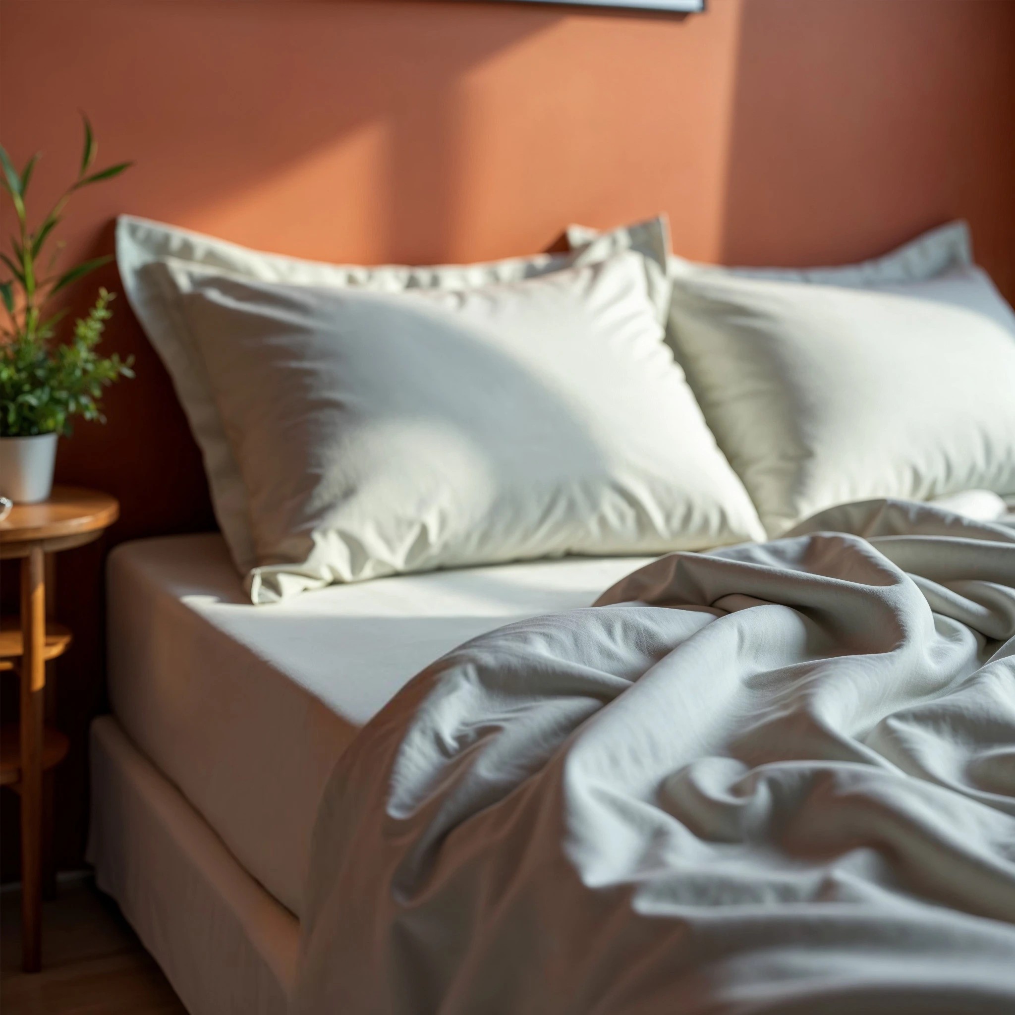 4 Royal Comfort 1000 Thread Count Bamboo Cotton Sheet and Quilt Cover Complete Set - Queen Bed - Grey, 4 of 6