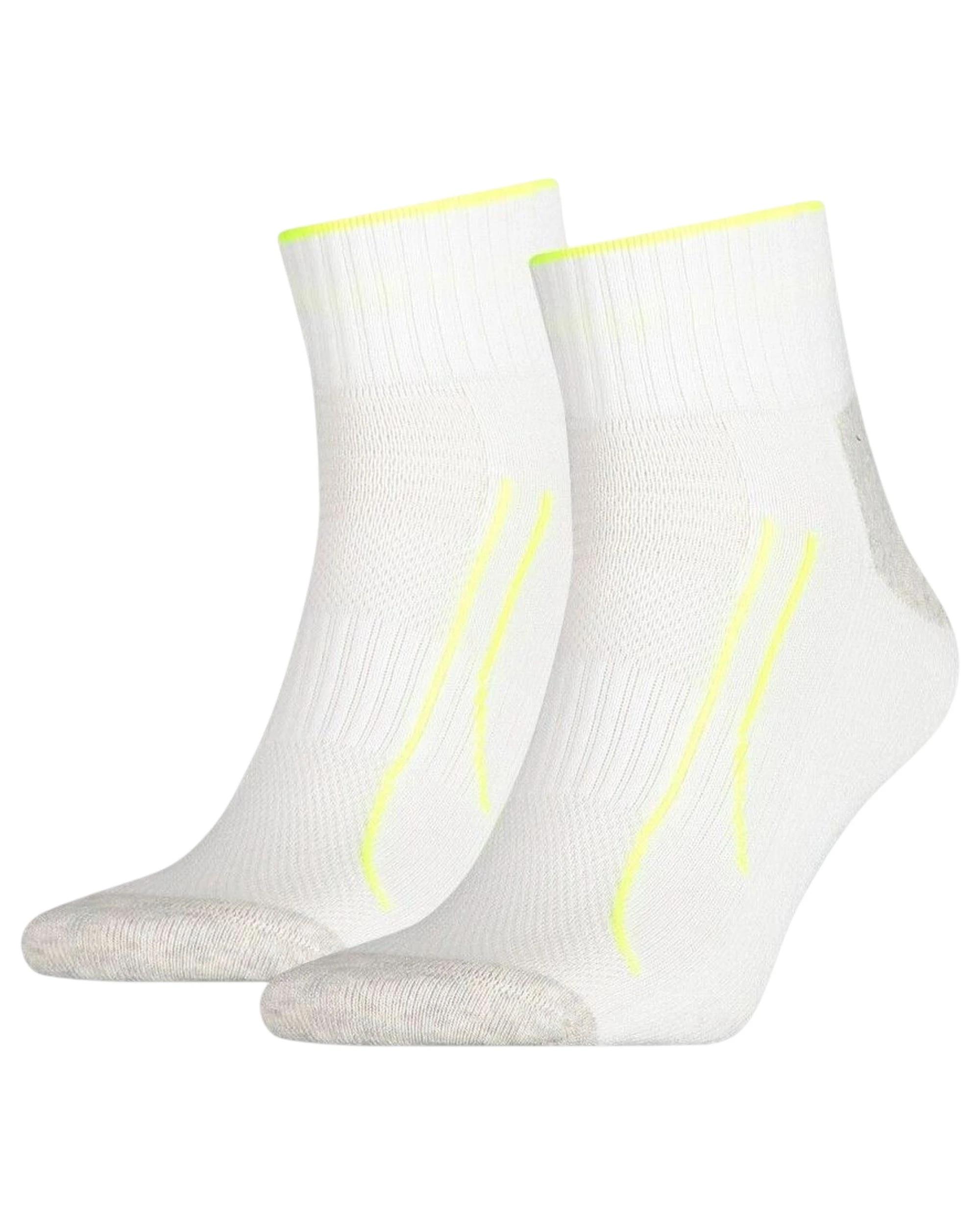 1 Puma 6 Pairs Unisex Performance Training Quarter Crew Socks WHITE, 1 of 6