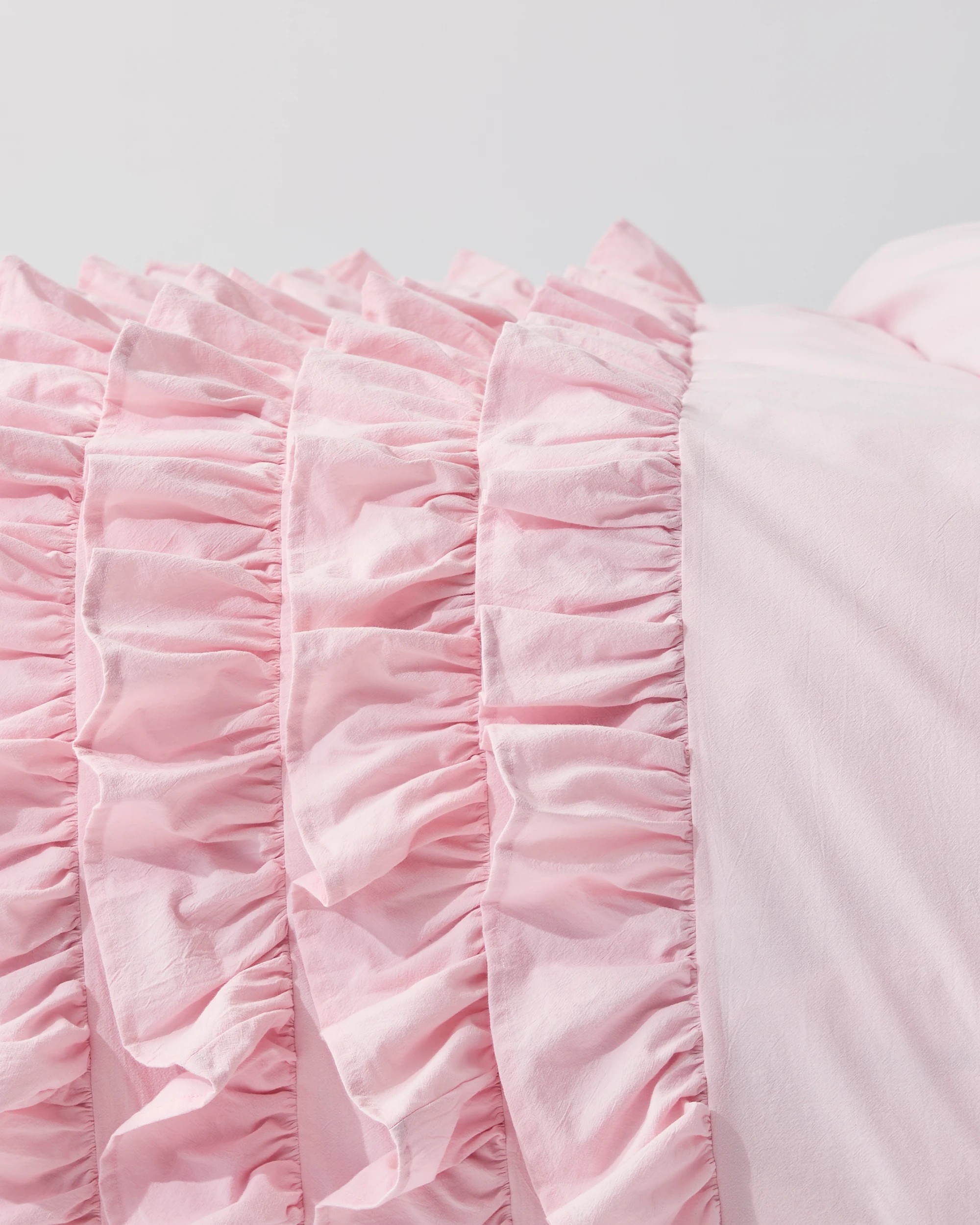 6 Target Chloe Ruffle Stonewash Cotton Quilt Cover Set - Single Bed - Pink, 6 of 10