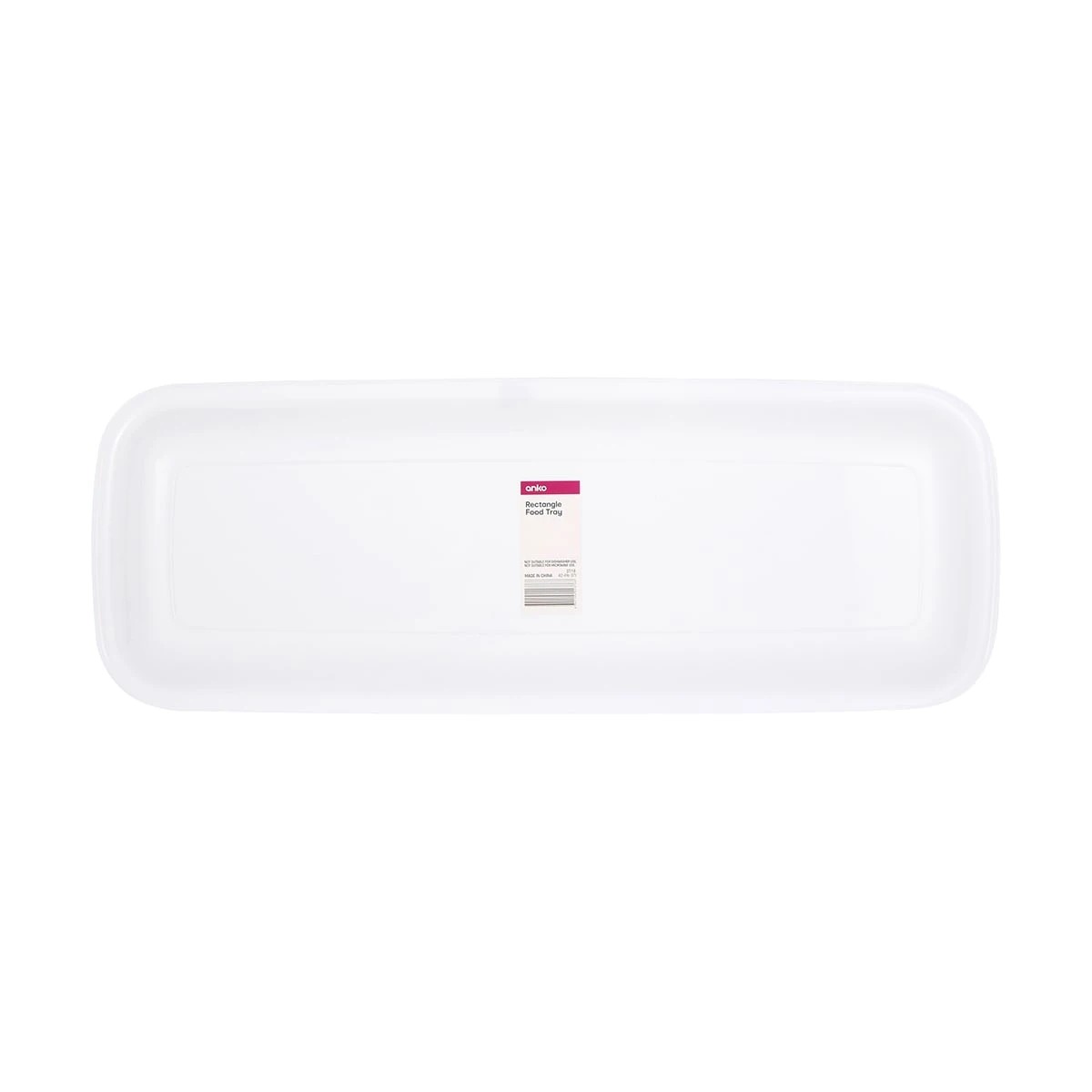 3 White Rectangle Food Tray, 3 of 3