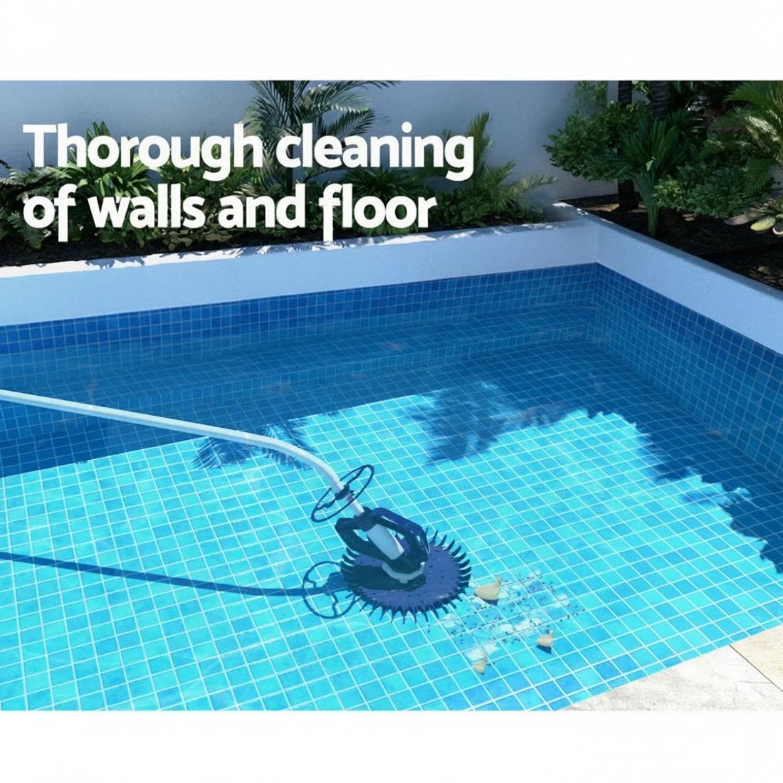 6 Aqua Buddy Pool Cleaner Automatic Vacuum Floor Climb Suction Swimming Hose 10M - Blue, 6 of 7