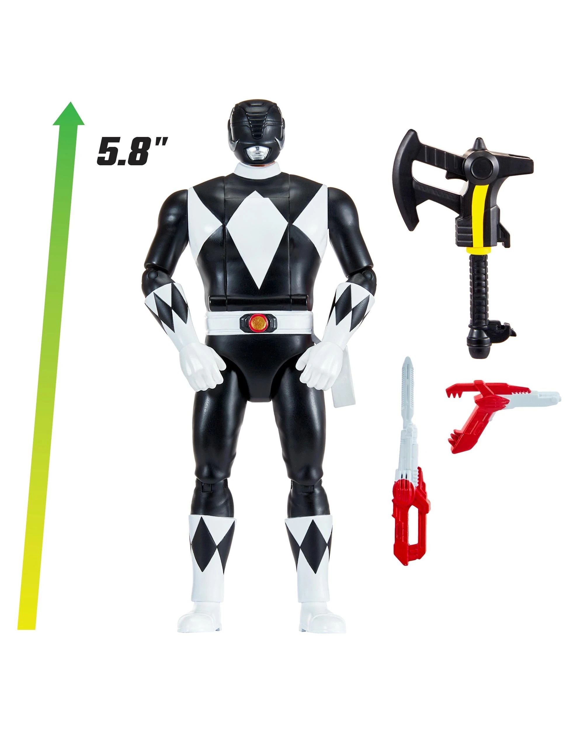 6 Mighty Morphin Power Rangers Re-Ignition Auto-Morphin Black Ranger Action Figure, 6 of 9