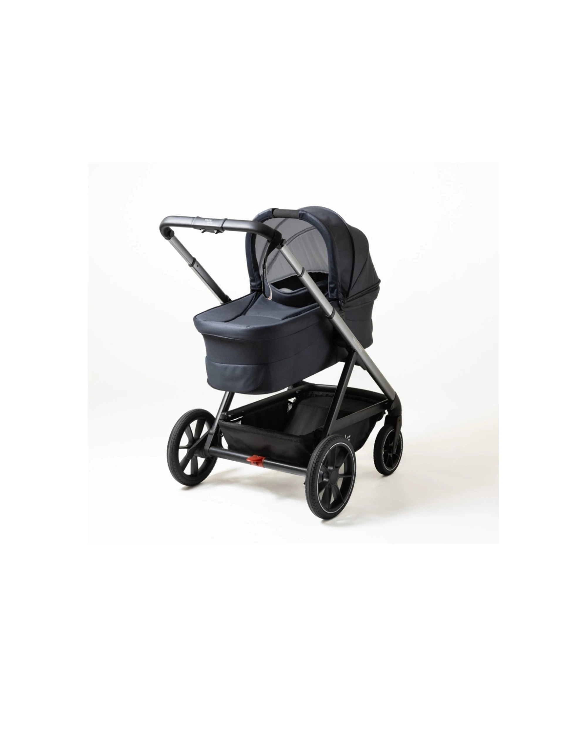 1 Valcobaby Bassinet for Ark Pram Adjustable Hood Airflow Mesh Security Belt - Black, 1 of 2