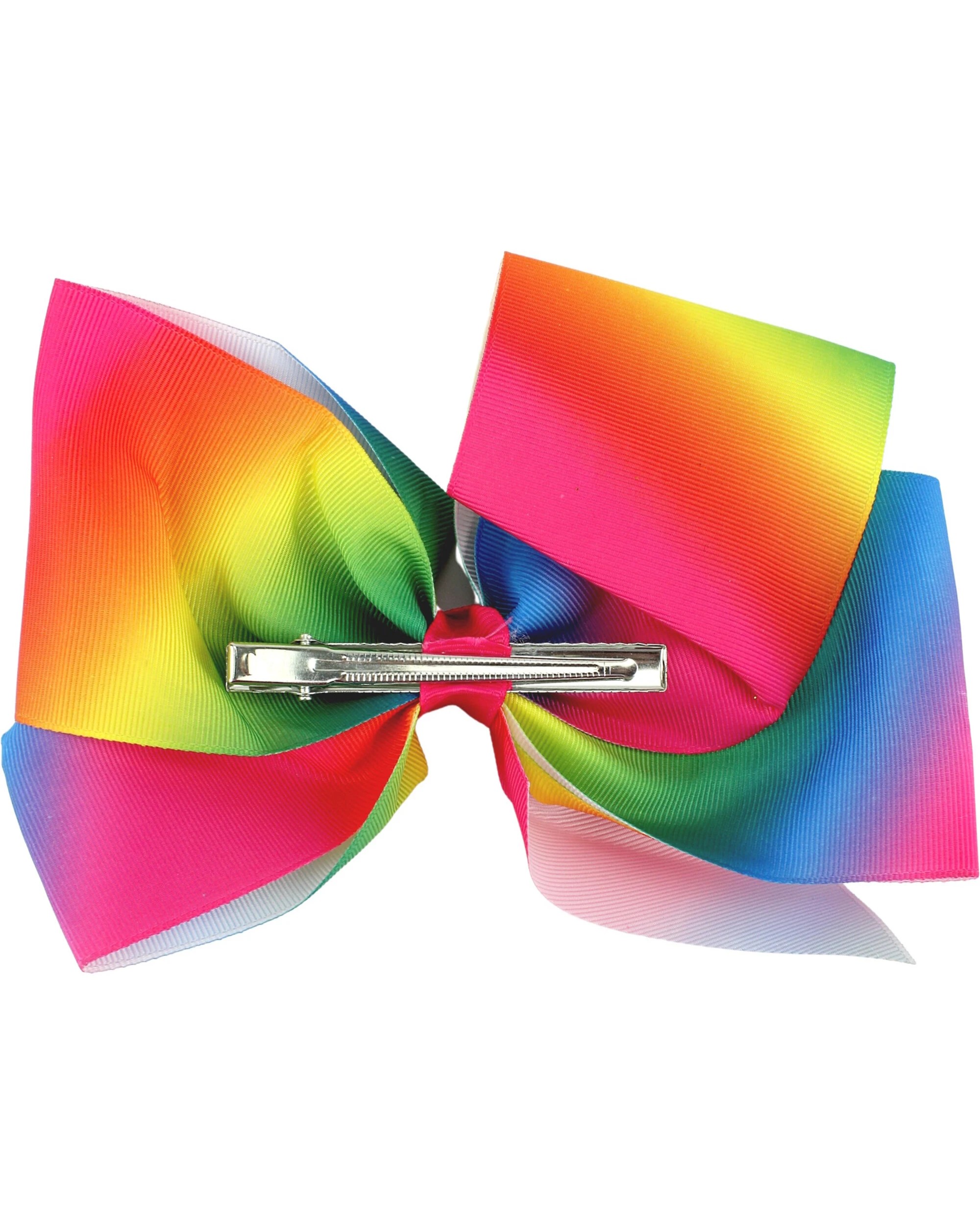 2 Partyrama Rainbow Ribbon Bow Hair Clip - One Size - Multi, 2 of 2