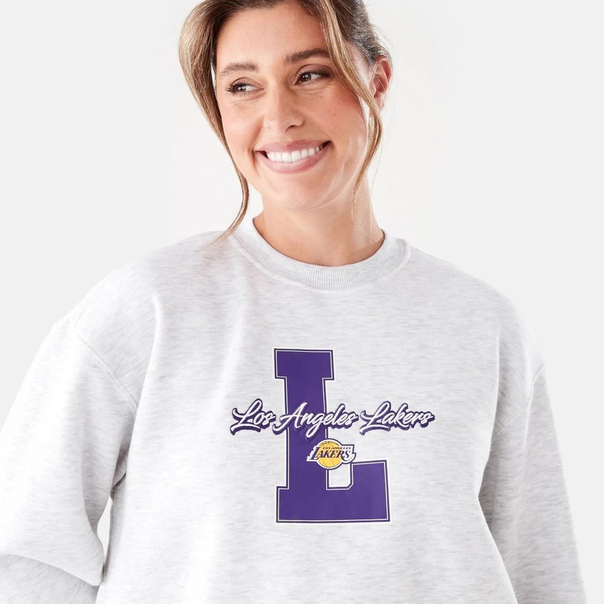 4 Official NBA Adult Lounge Crew Neck Pullover Lkrs 7c3y, 4 of 5