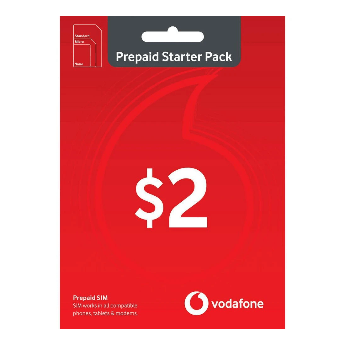 2 Vodafone $2 Prepaid Eco-SIM, 2 of 2