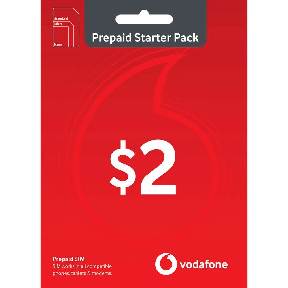 2 Vodafone $2 Prepaid Eco-SIM, 2 of 2