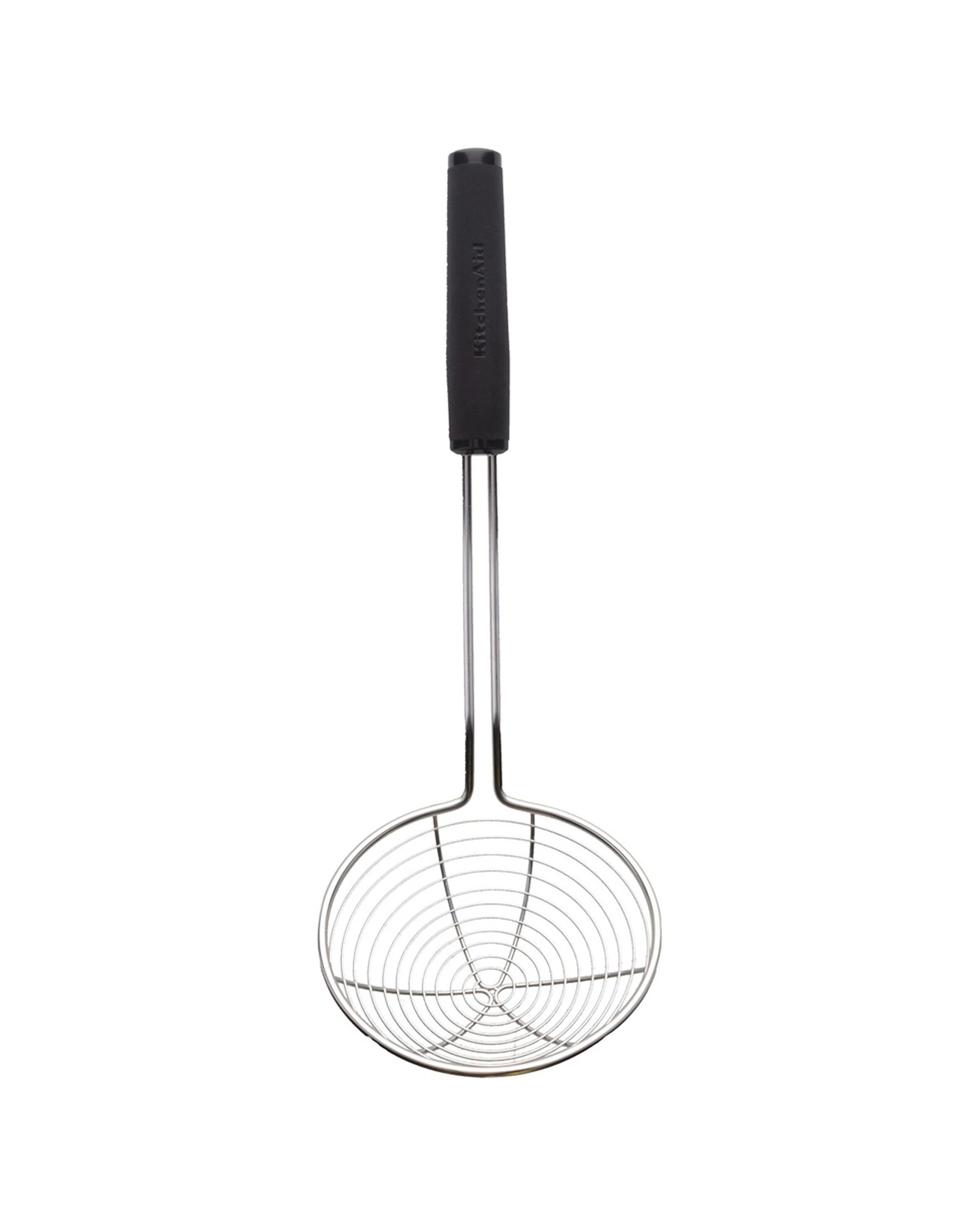 2 KitchenAid 2pk Stainless Steel 13cm Wire Strainer Bowl With Handle Durable - Black, 2 of 4