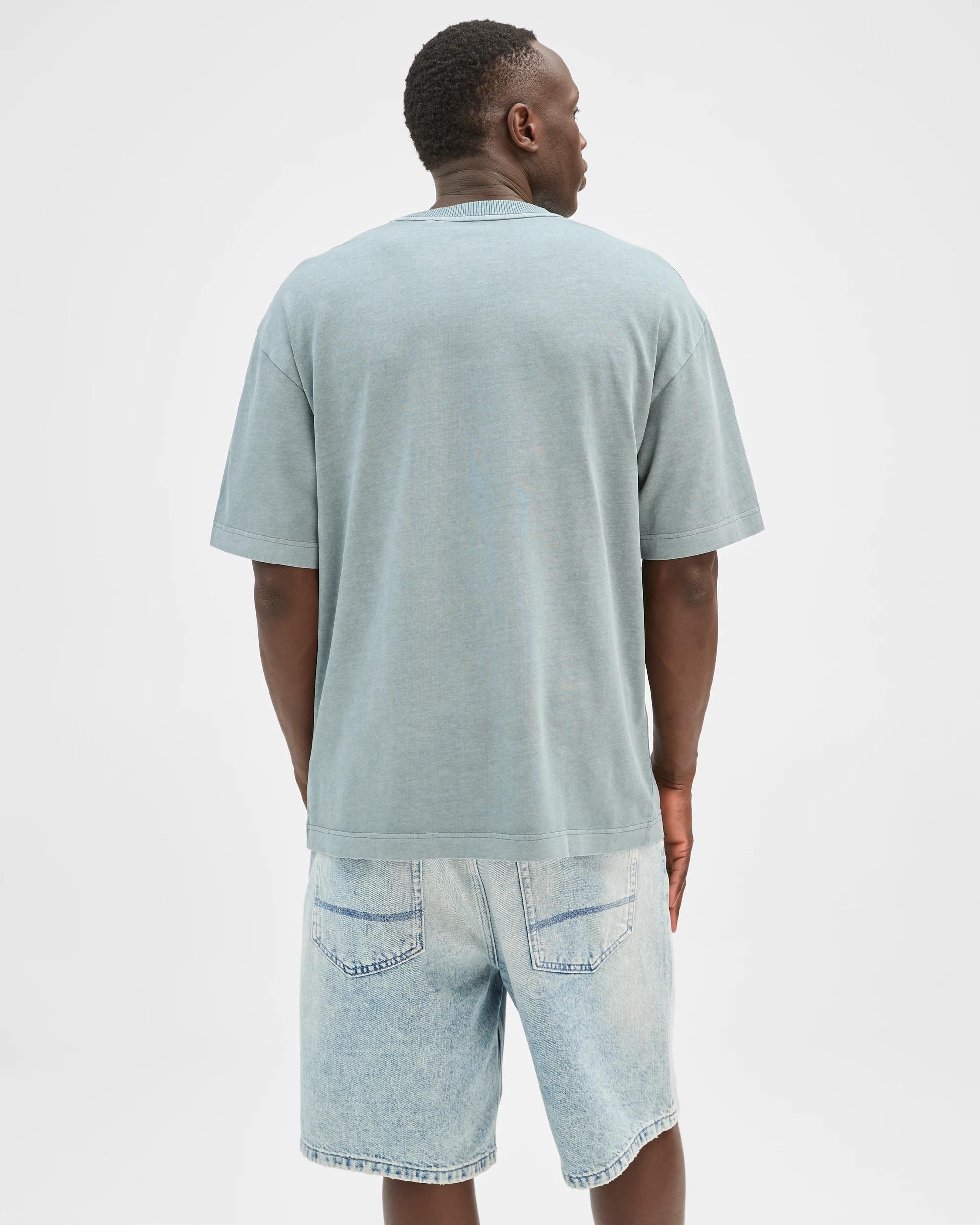 6 Commons Australian Cotton Boxy Heavyweight Core T-Shirt WASHED TROOPER, 6 of 6