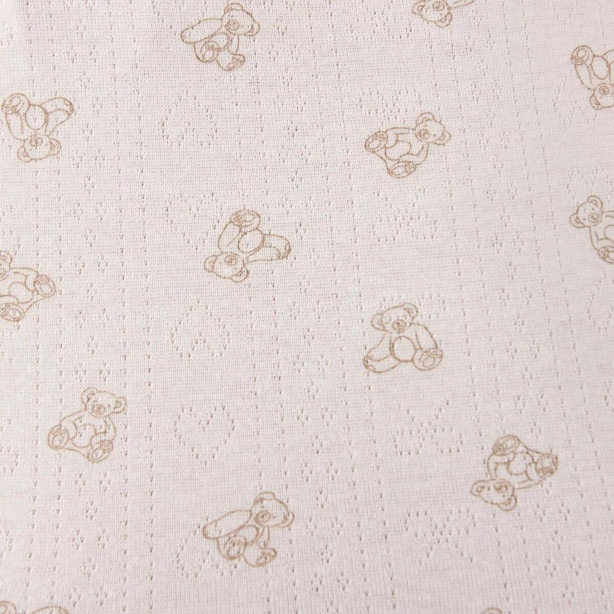 7 Short Sleeve Pointelle Fitted T-shirt Tdy Bear L, 7 of 7