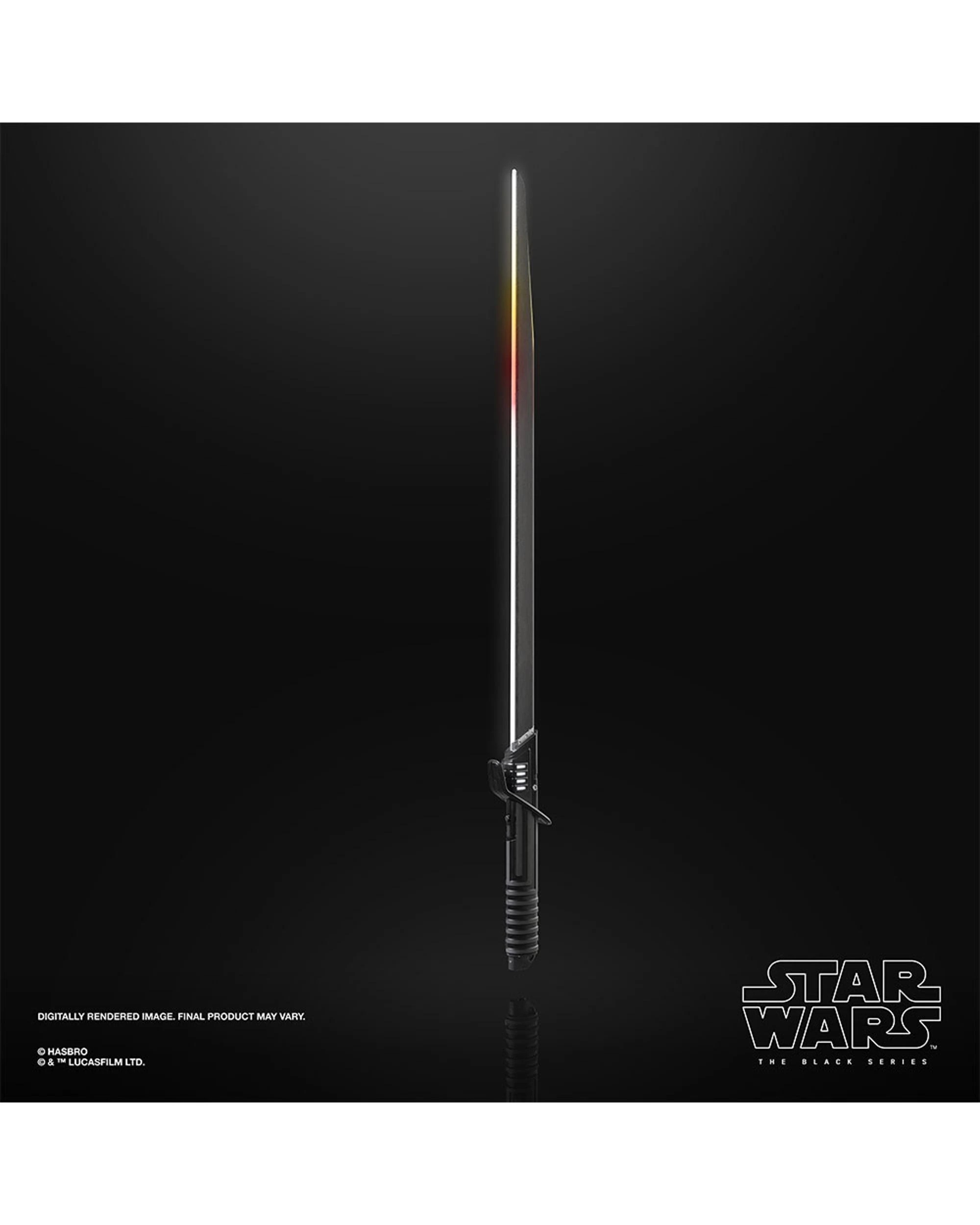 6 Star Wars The Black Series Mandalorian Darksaber Force FX Elite Lightsaber, 6 of 8