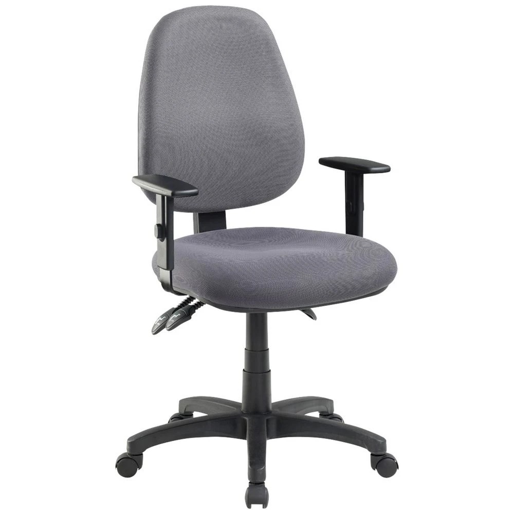 1 Pago Matrix II Plus Heavy-Duty w/Height Adjustable Arms Grey Drafting Chairs, 1 of 6