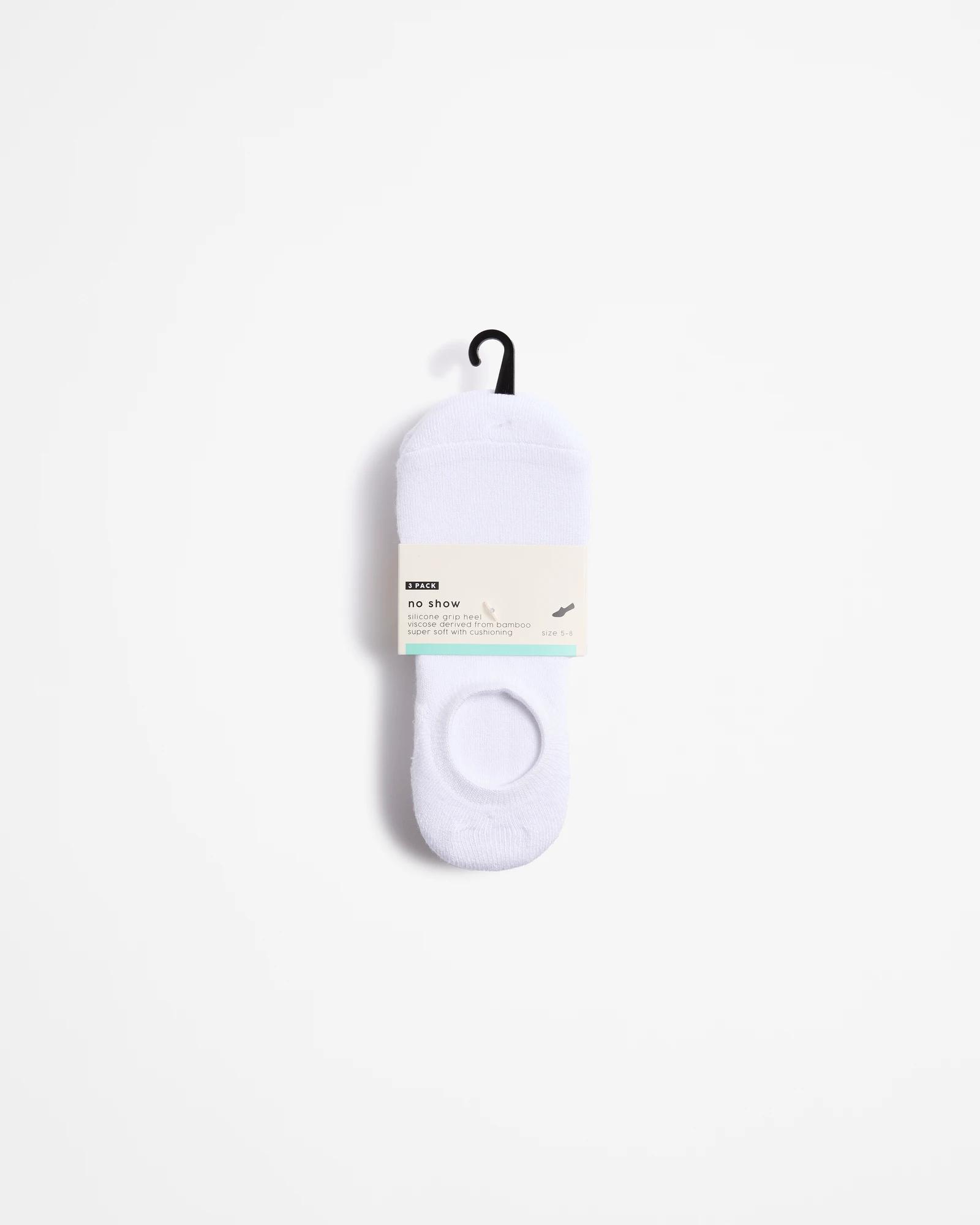 2 Target Bamboo 3 Pack No Show Socks WHITE, 2 of 3