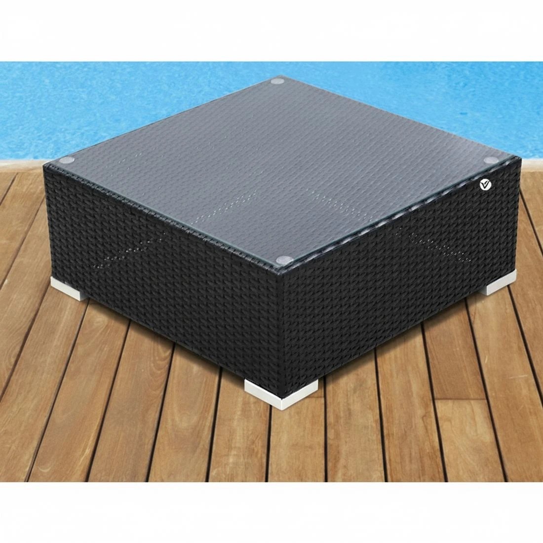 4 Gardeon 5-Piece Outdoor Sofa Set Wicker Couch Lounge Setting Cover - Black, 4 of 4