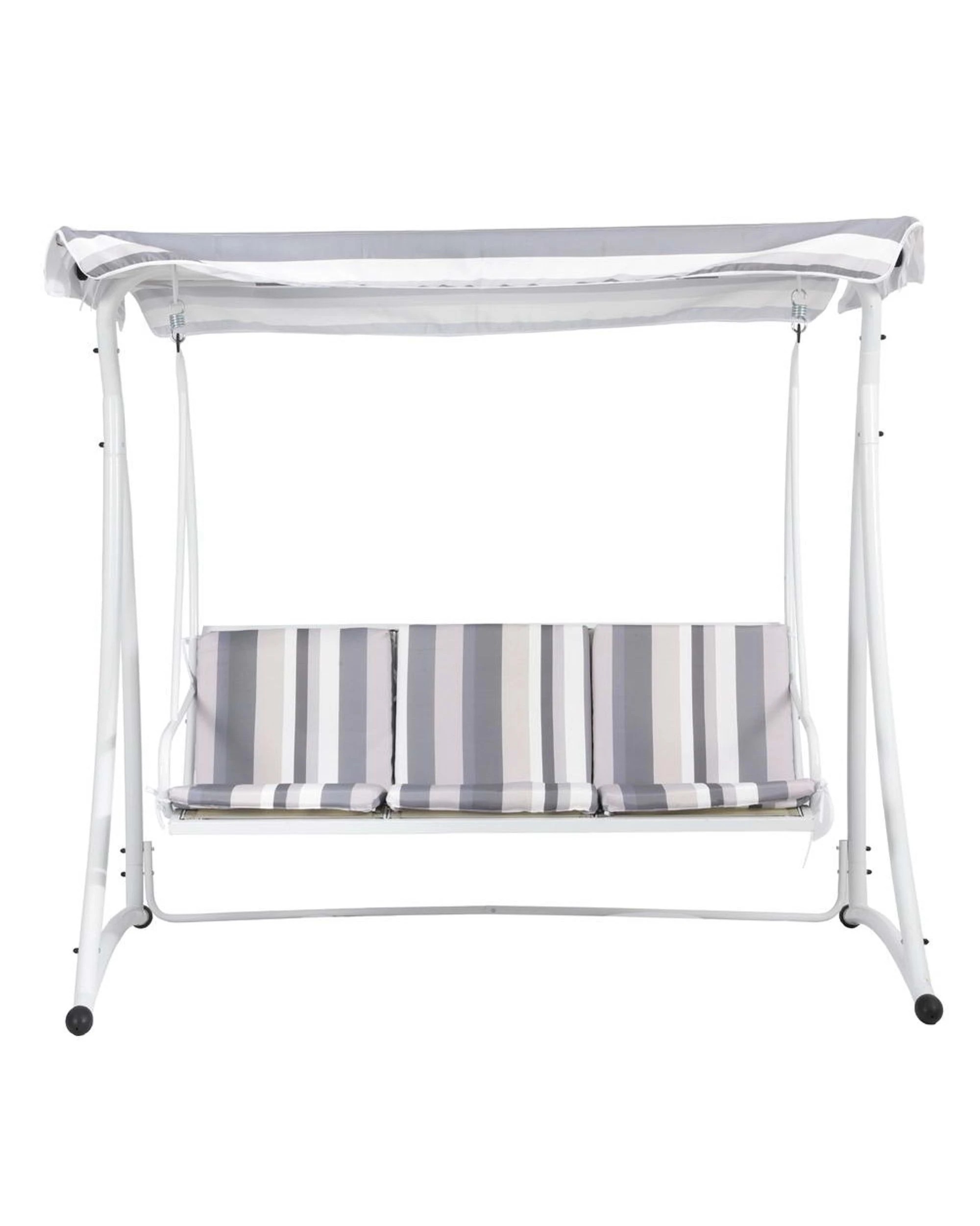 3 Gardeon Outdoor Swing Chair Garden Bench Furniture Canopy 3 Seater White
 - White, 3 of 3