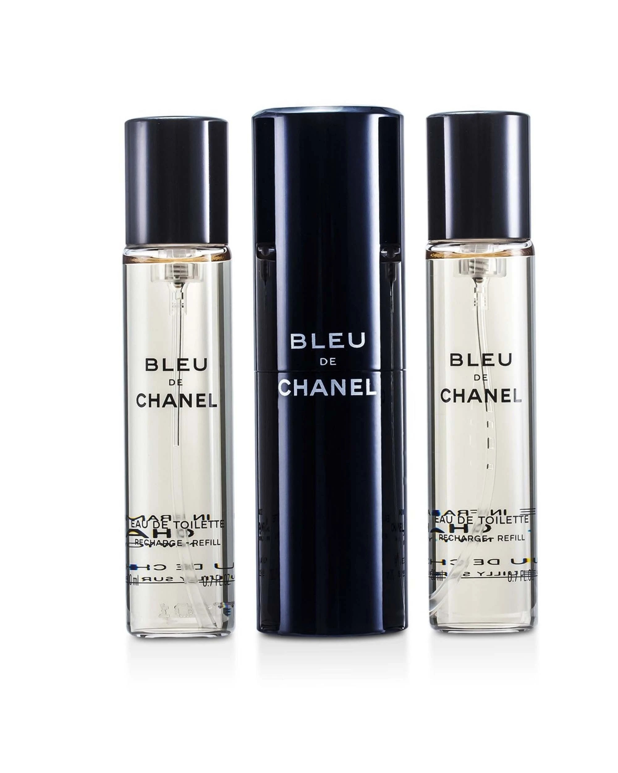 1 Chanel Bleu De Chanel Eau De Toilette Travel Spray & Two Refills  3x20ml/0.7oz, 1 of 2