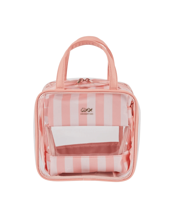 OXX Cosmetics 3 Piece Makeup Bag Set - Pink