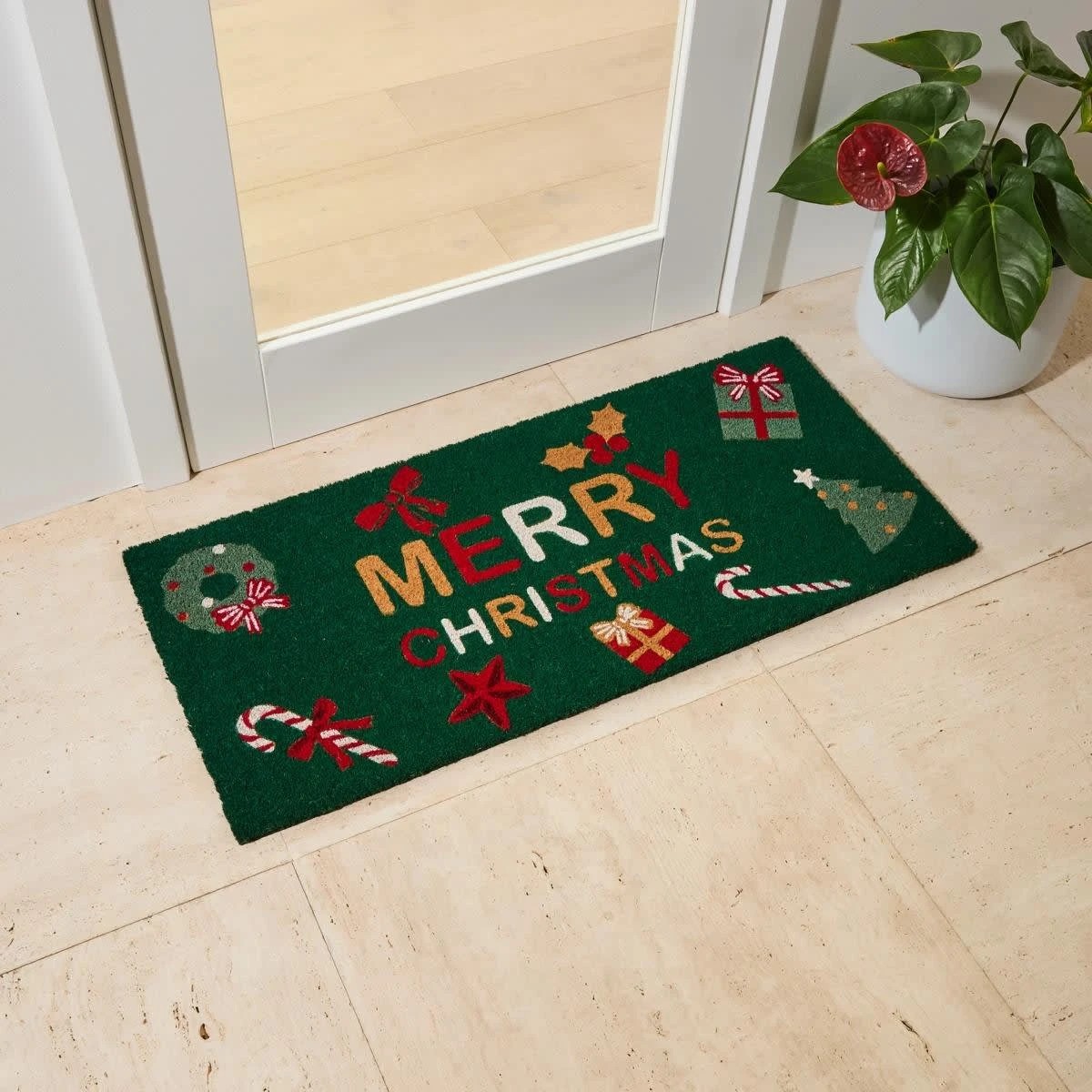 1 Merry Christmas Door Mat, 1 of 5