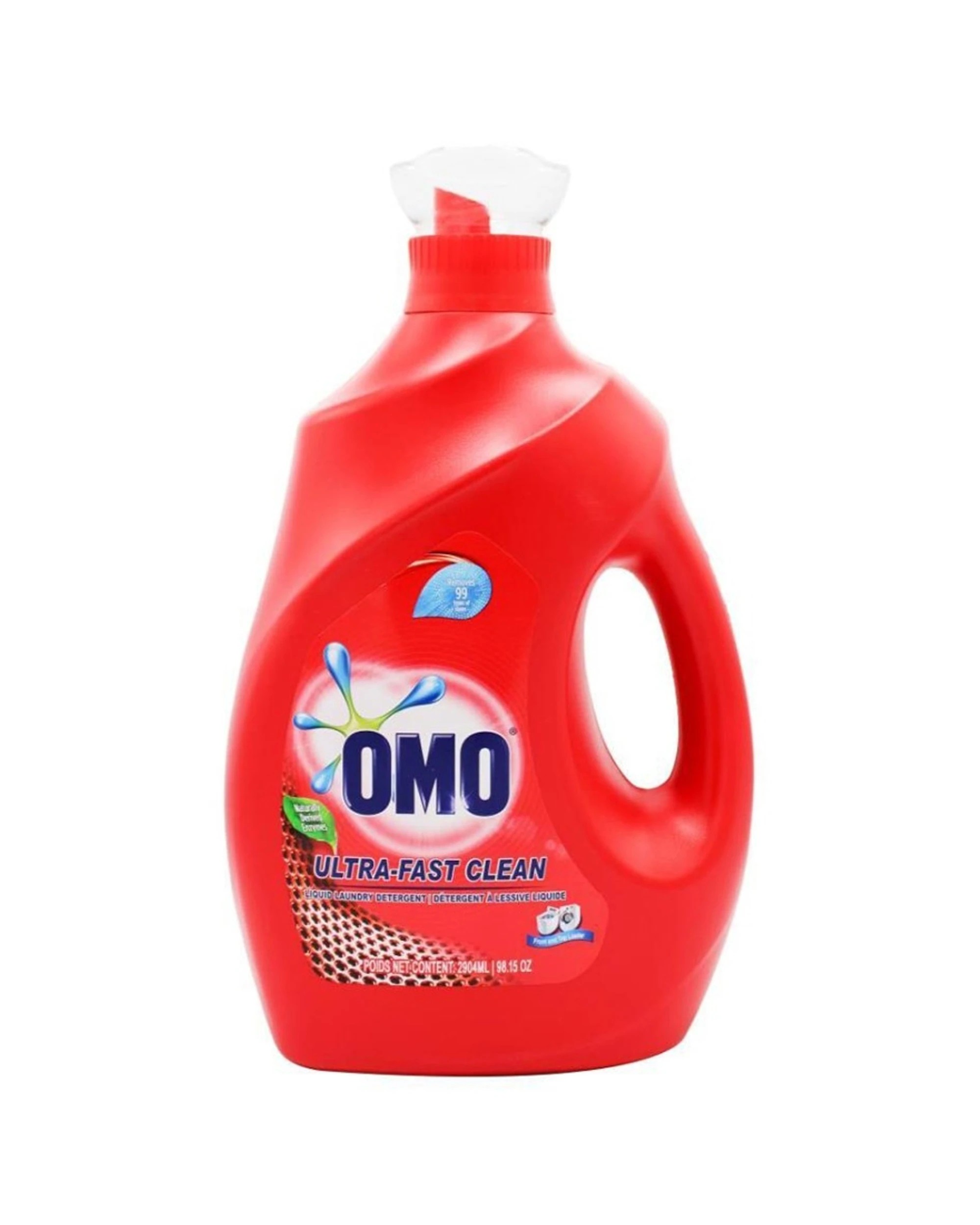 1 Omo Laundry Liquid Detergent Ultra Fast Clean Stain Remover Brightening 2.9L, 1 of 3