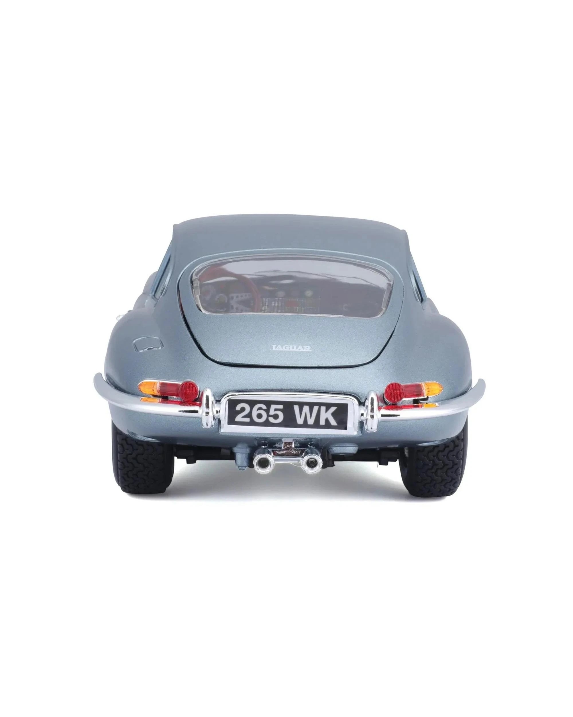 9 Bburago 1963 Jaguar E-Type Coupe Metallic Blue 1:18 Scale Diecast Vehicle, 9 of 10