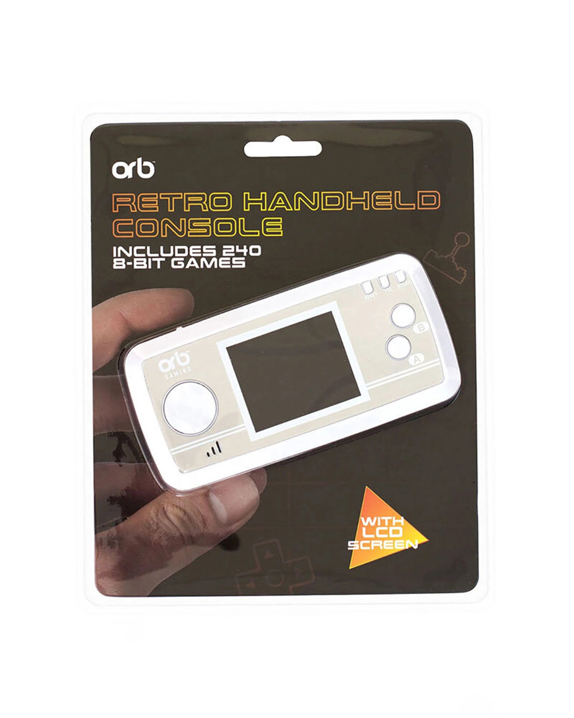 6 Thumbs Up 240-Games Retro Mini Handheld Console 2.5 Inch LCD Screen Pre-Loaded - White, 6 of 7