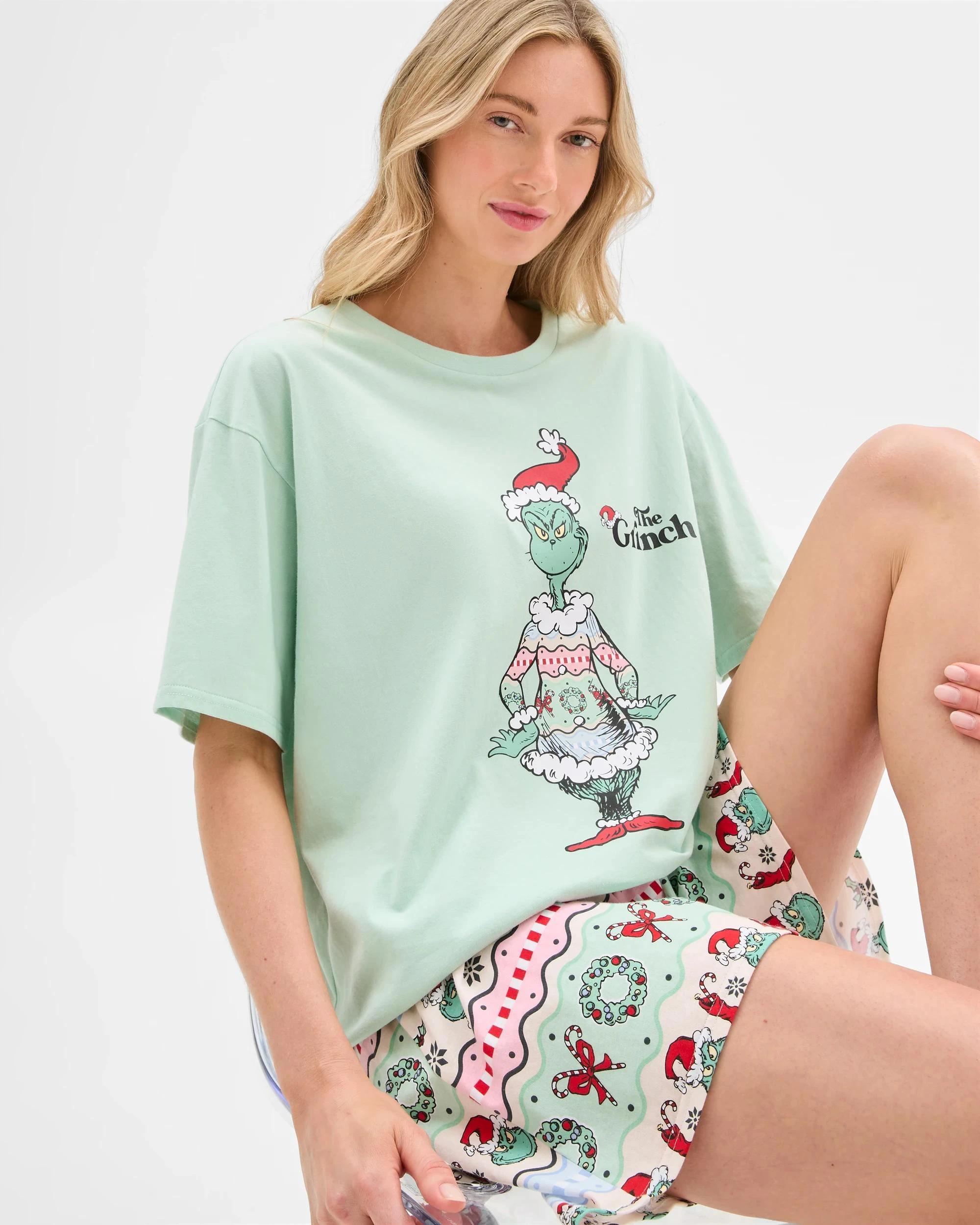 6 Family Matching Christmas the Grinch Womens Cotton Pyjama Set 08 GRINCH, 6 of 8
