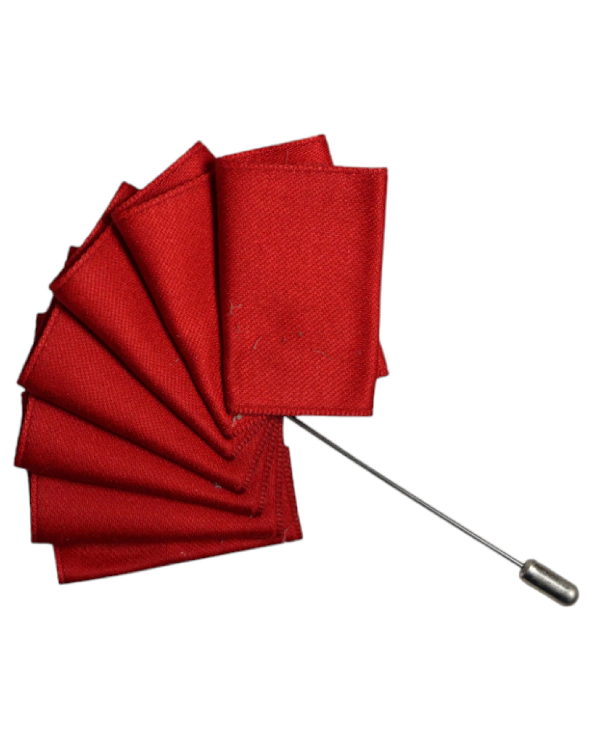 1 Zasel Mens Red Suit Pocket Square Blazer Jacket Lapel Pin - Multi, 1 of 3