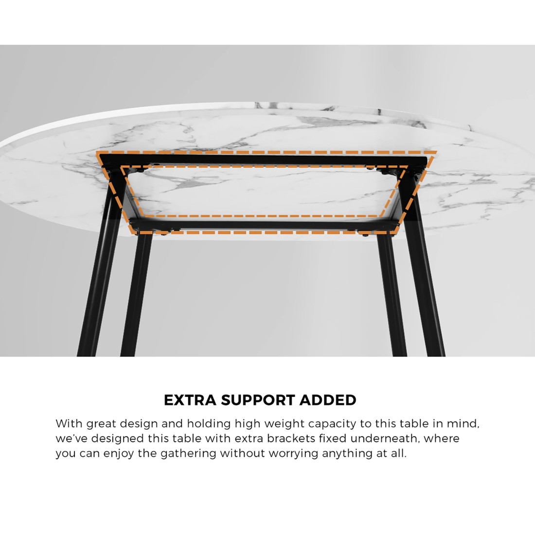 4 Oikiture 110cm Round Dining Table With 4pcs Dining Chairs Accent Sherpa
 - Multi, 4 of 10