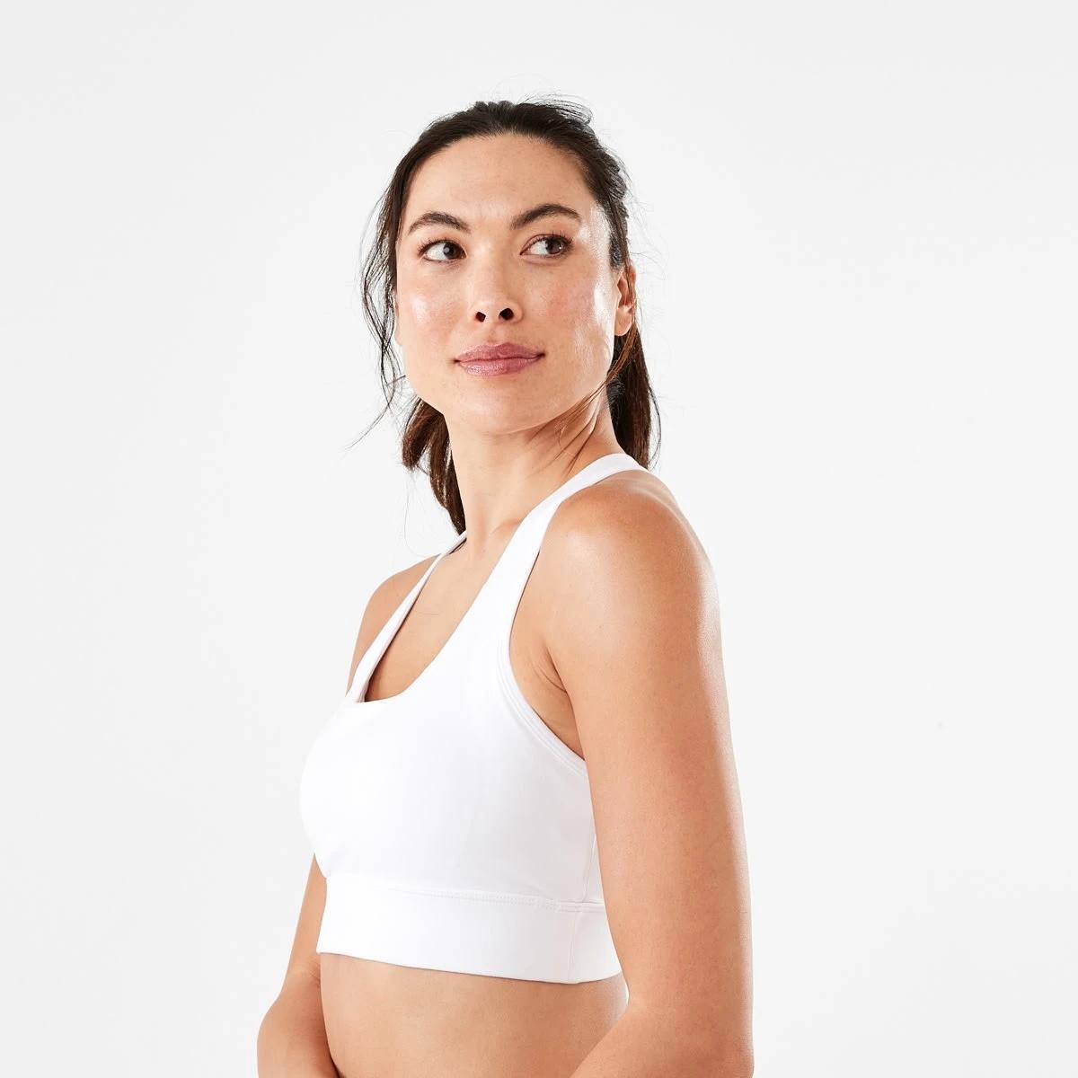 3 Active Womens Performance Crop Top WHITE, 3 of 9