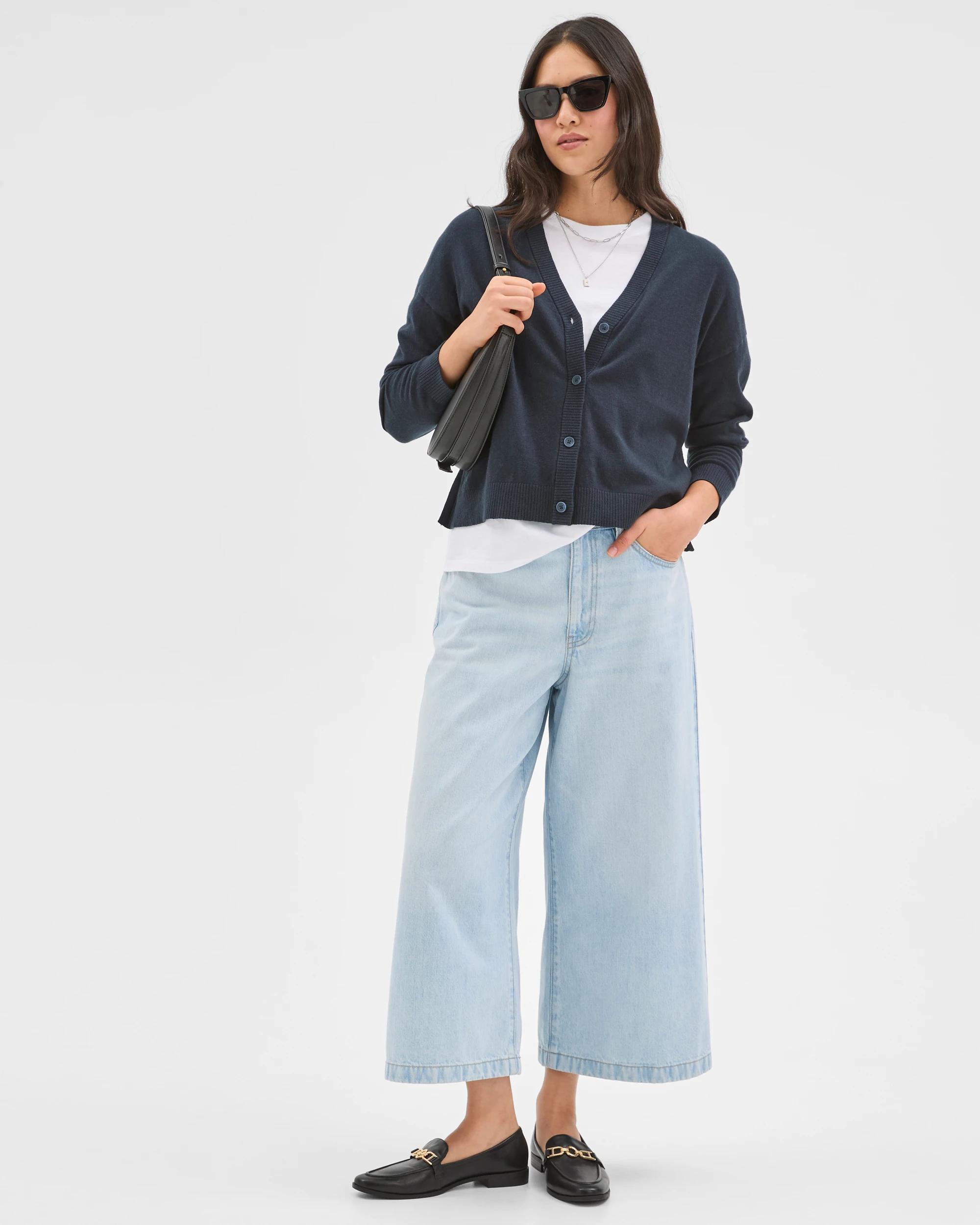 1 Target Denim Culotte Denim Pants ICE BLUE, 1 of 7