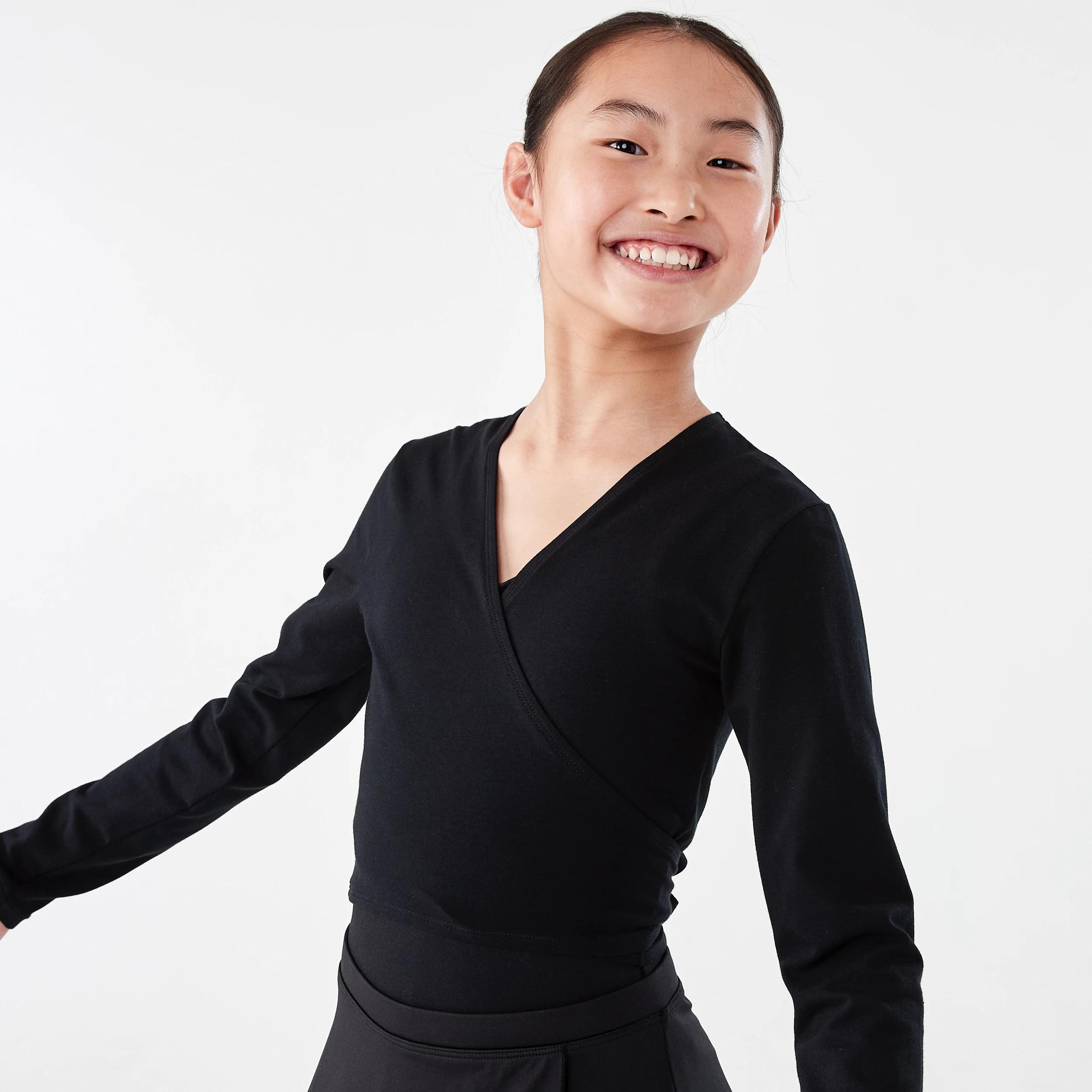 4 Dance Wrap Top BLACK, 4 of 10