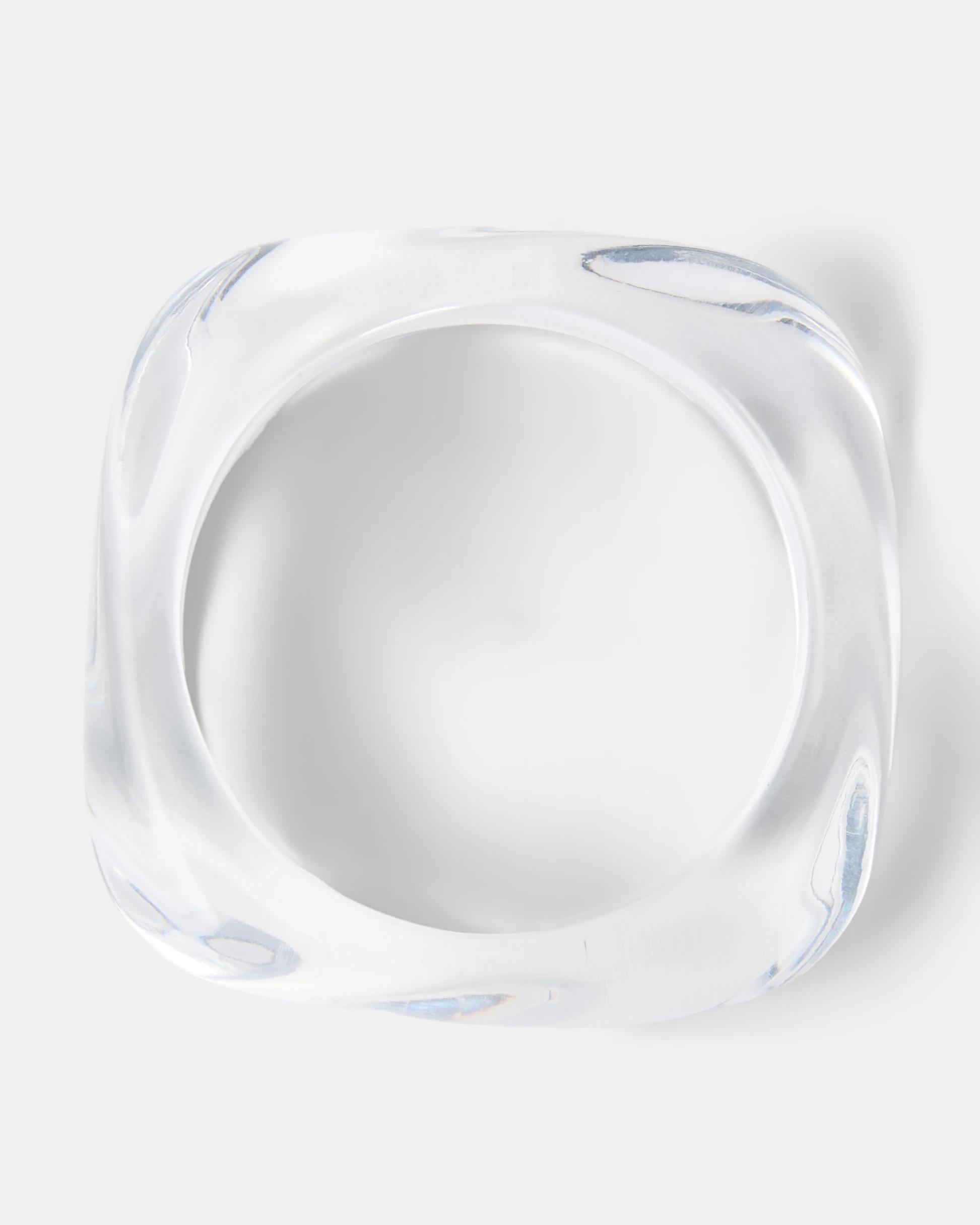 1 Chunky Clear Bangle Clear, 1 of 4