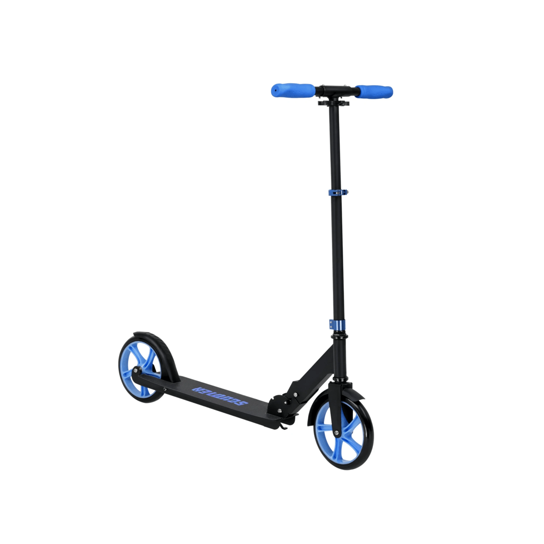 1 Advwin Folding Kids Kick Scooter w/ Big Wheel & Adjustable Height Blue, 1 of 9
