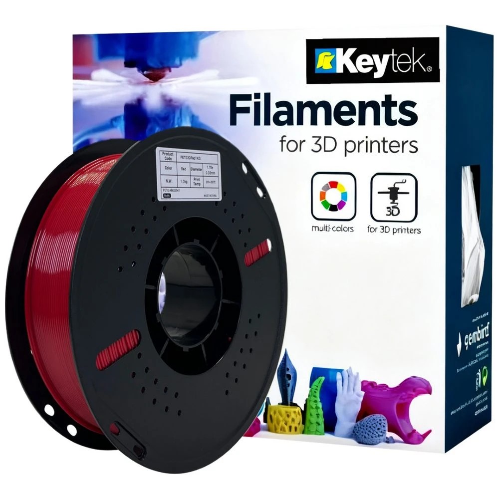 1 Keytek PETG 3D Filament Red, 1 of 1