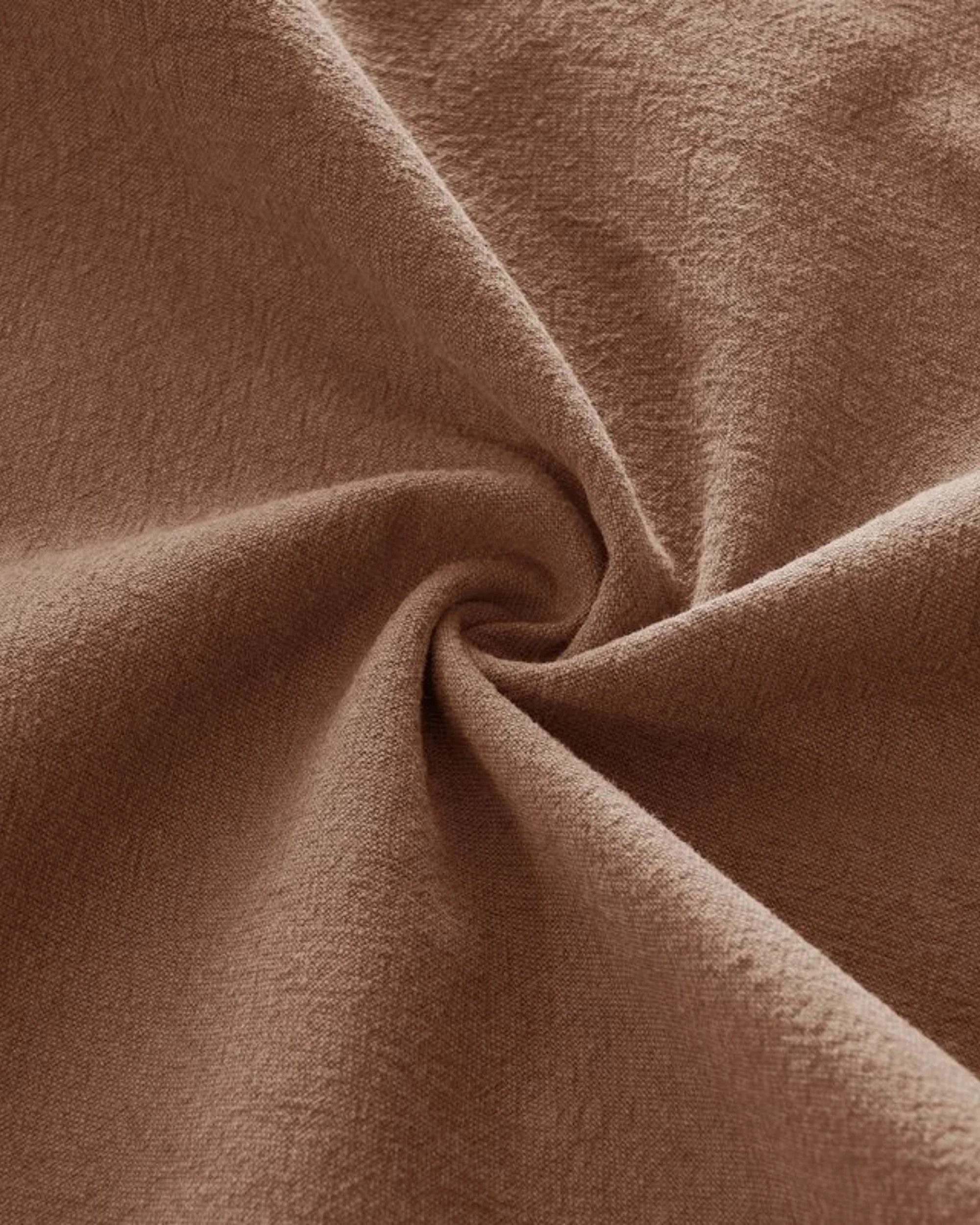 4 Gioia Casa 2-Pack Linen-Cotton Blend European Pillowcases - Cocoa Brown, 4 of 4