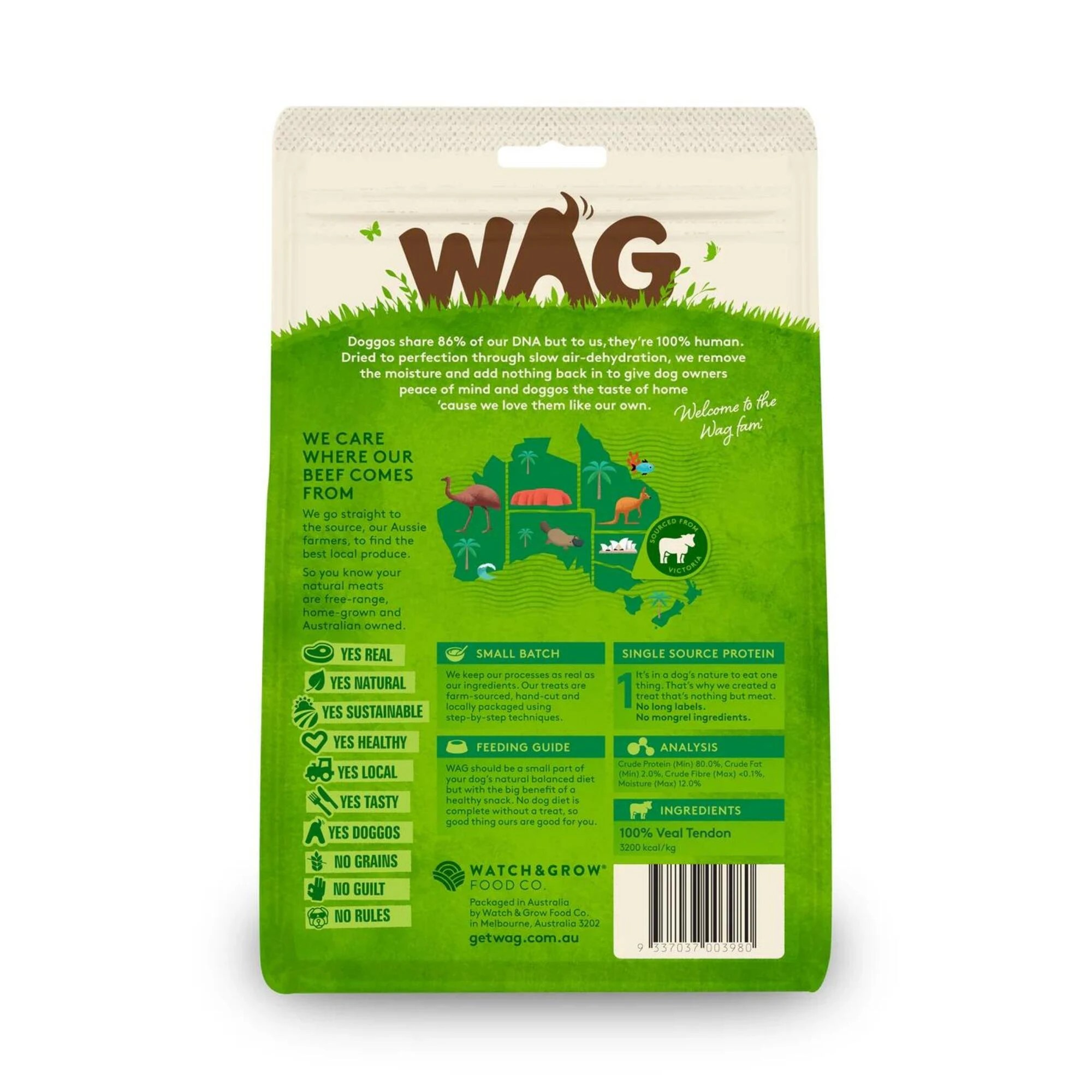 2 WAG Veal Tendons 200g Treats, 2 of 2