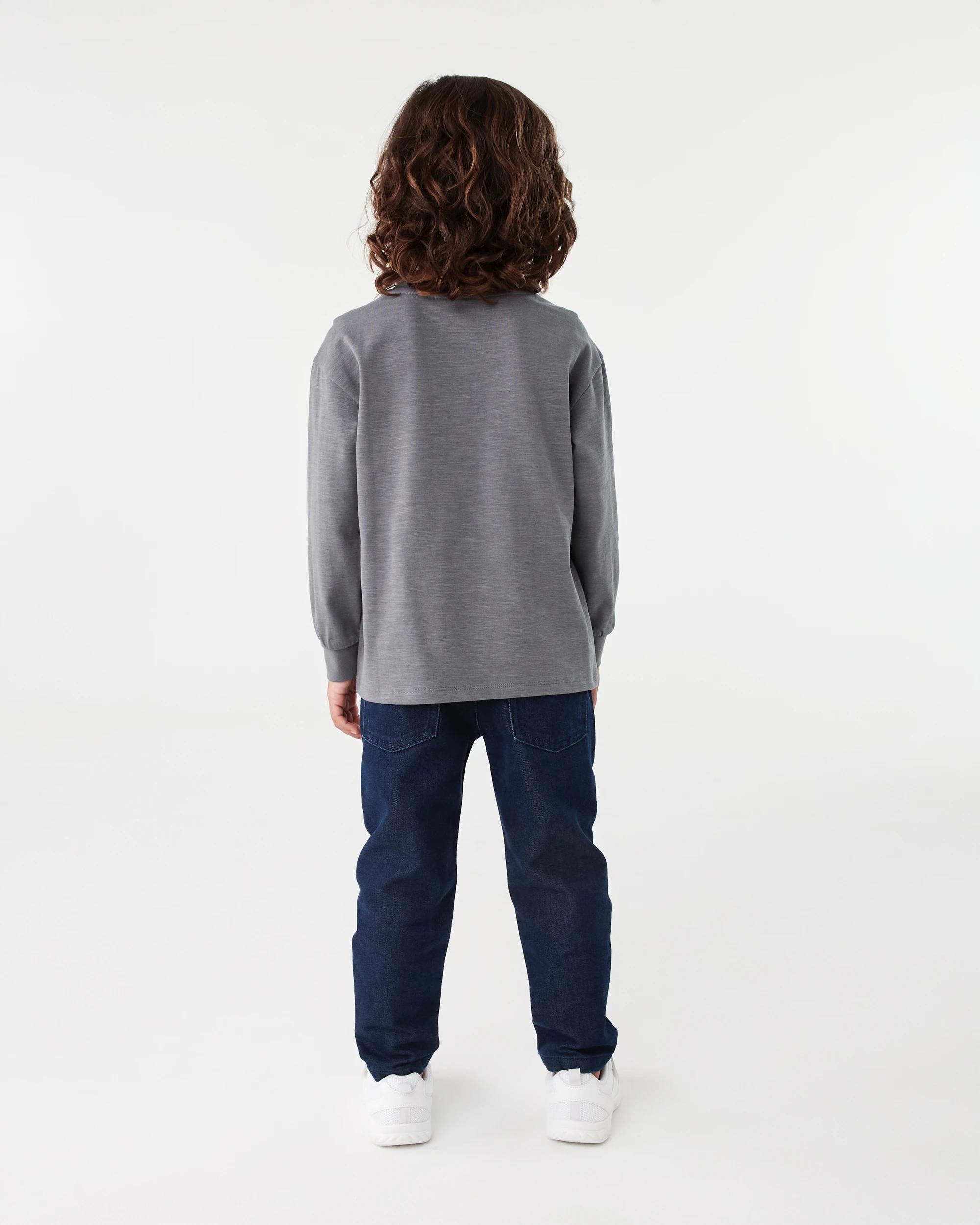 6 Long Sleeve Textured T-shirt Gry Castle, 6 of 6