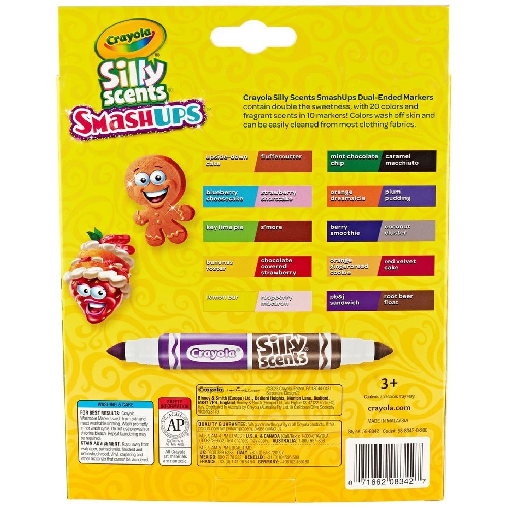 6 Crayola Silly Scents SmashUps Dual-ended Markers 10 Pack, 6 of 6