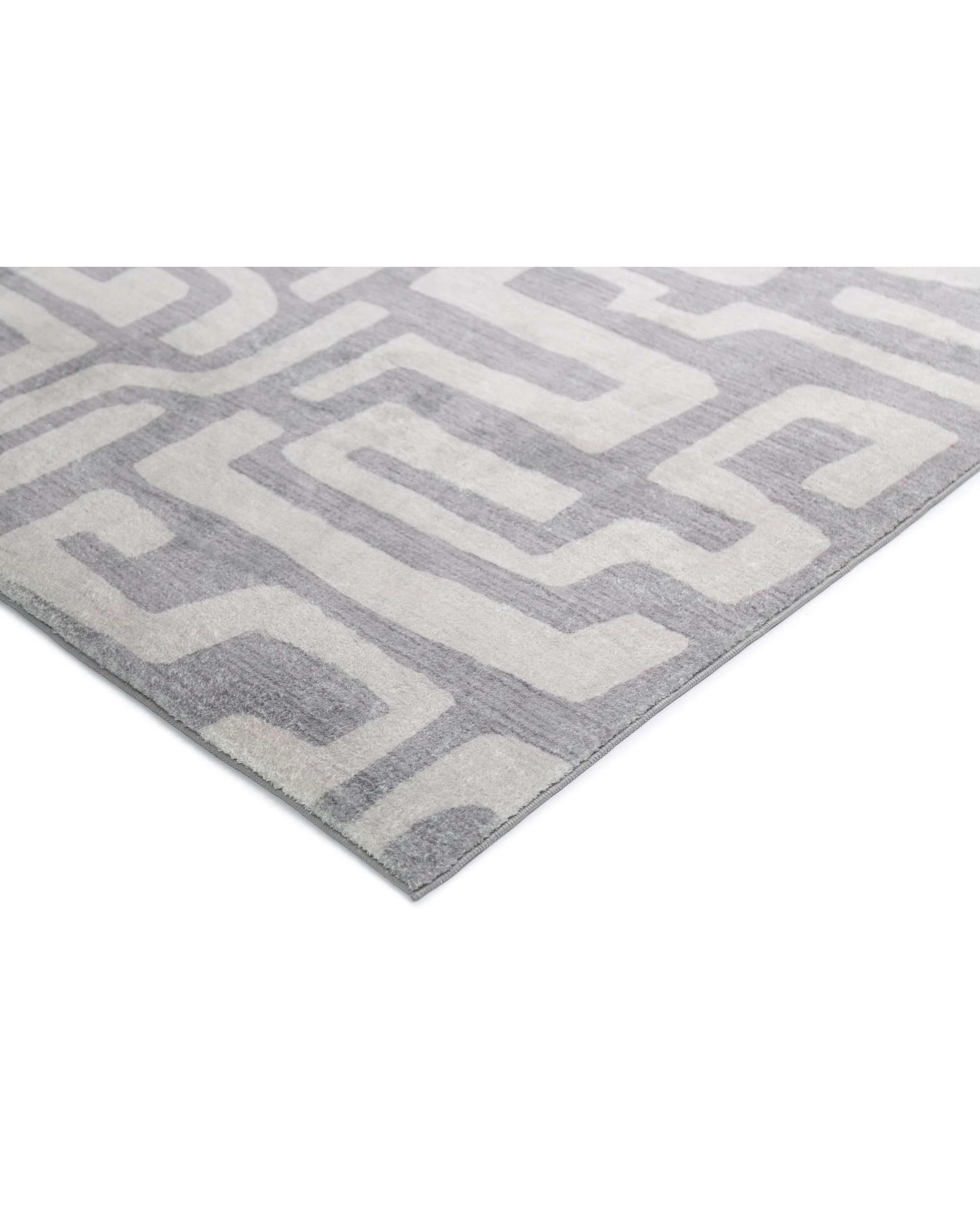 4 Loopsie Alberc Aztec Washable Rug-290cm x 200cm - Grey, 4 of 6