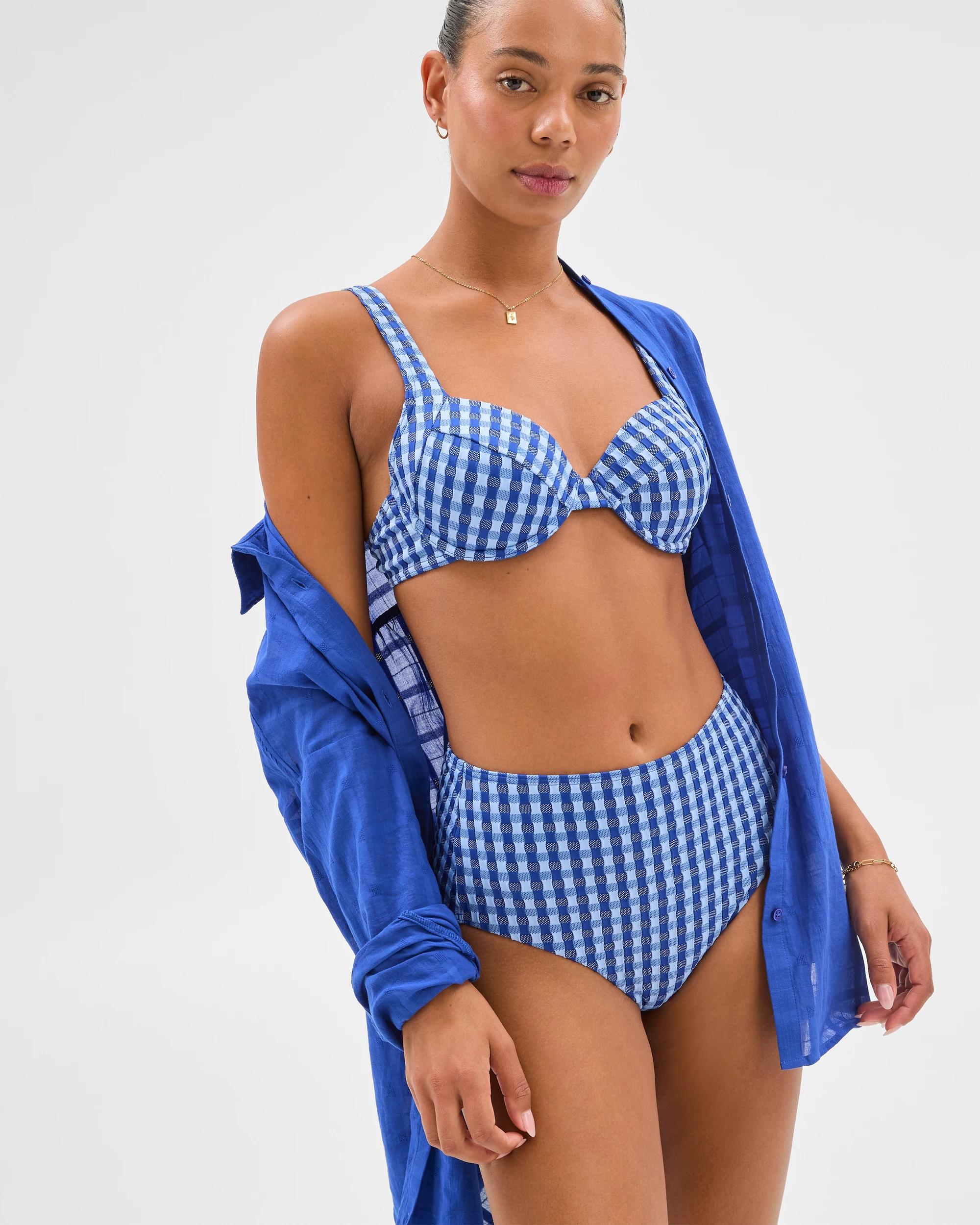 3 Target Resort Swim Maxi Shirt DOBBY AZURE, 3 of 6