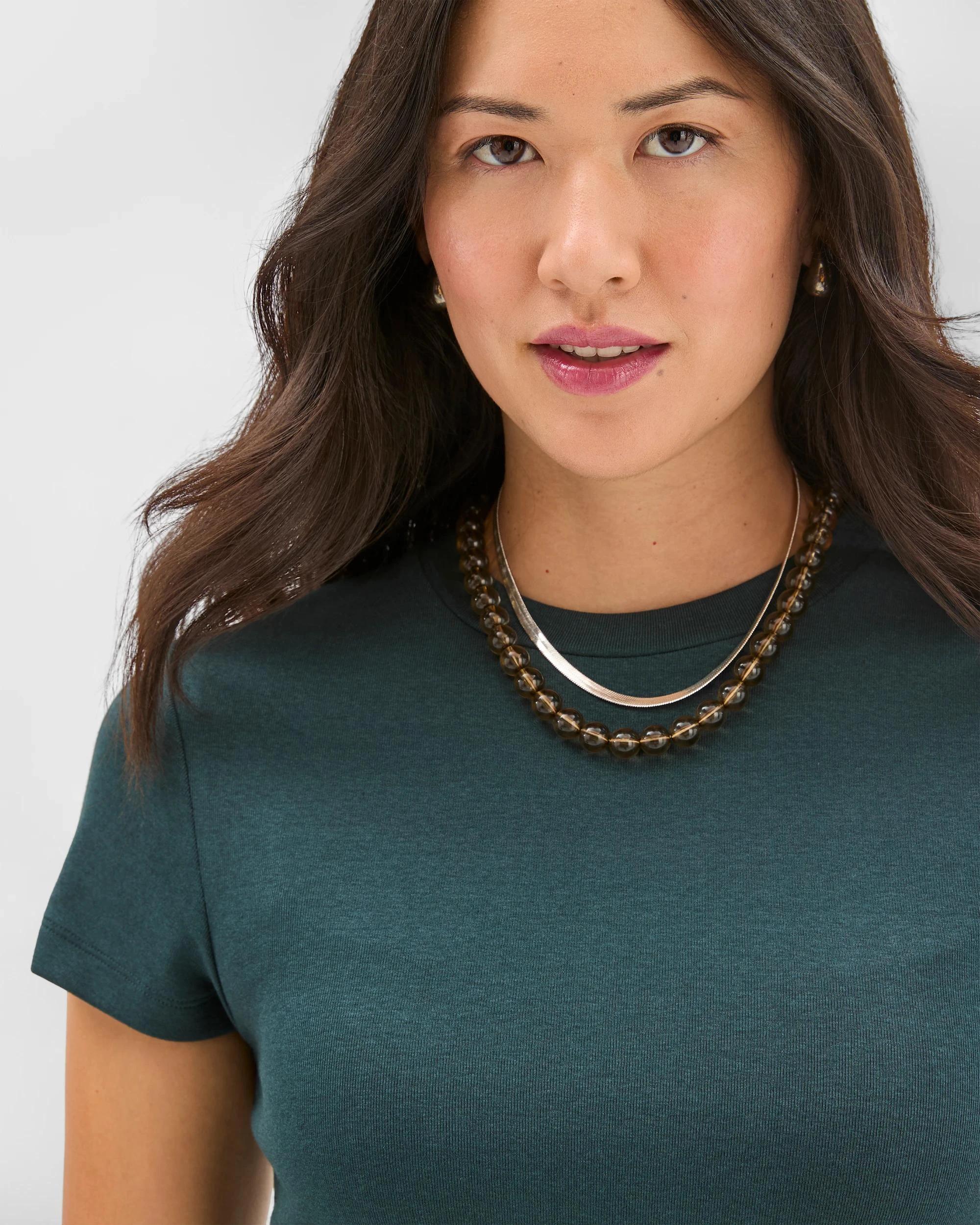 6 Target Woman Australian Cotton Blend Stretch T-Shirt MAGICAL FOREST, 6 of 7