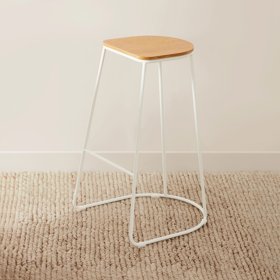 1 Bar Stool - White, 1 of 6